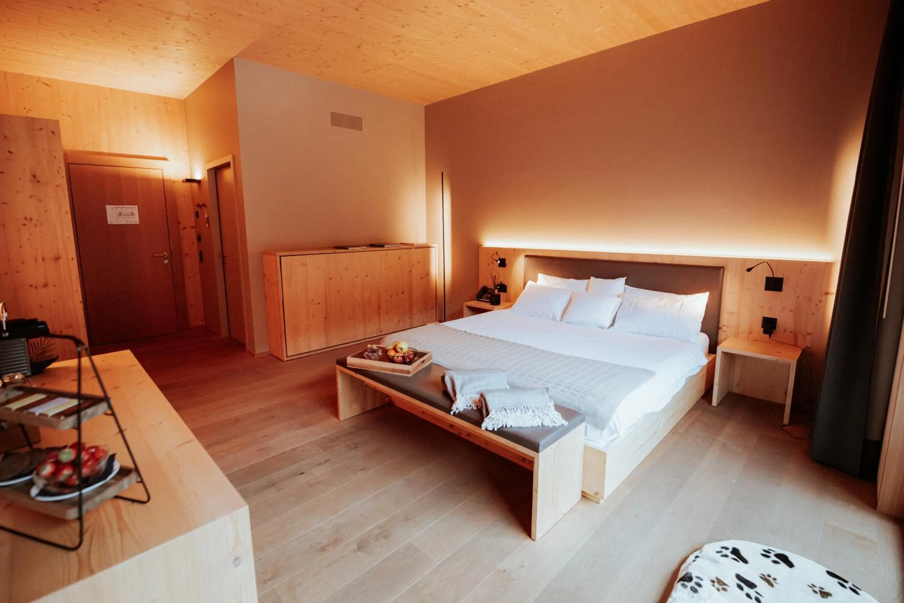 View (from property/room), Bed in Campra Alpine Lodge & Spa