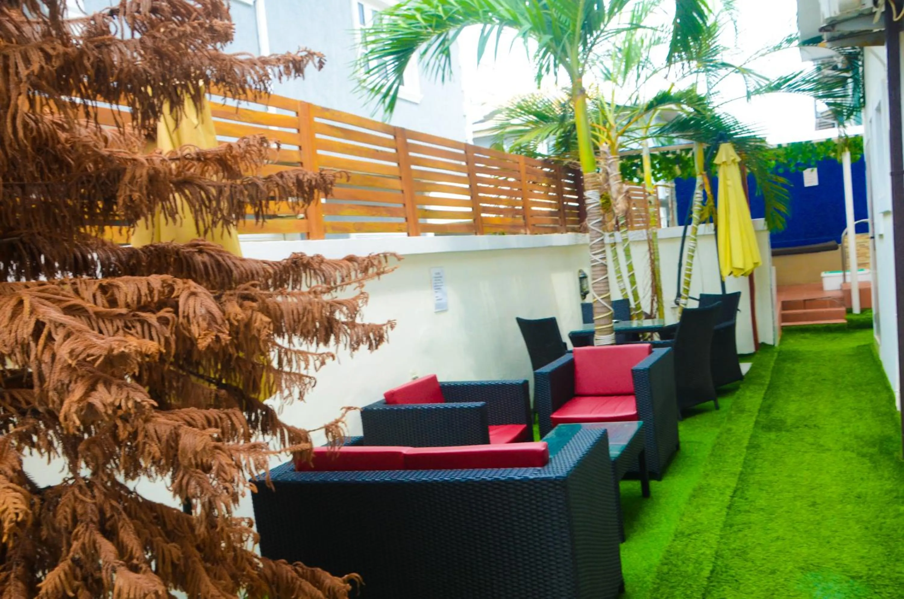 Seating area in J Gibson Hotel