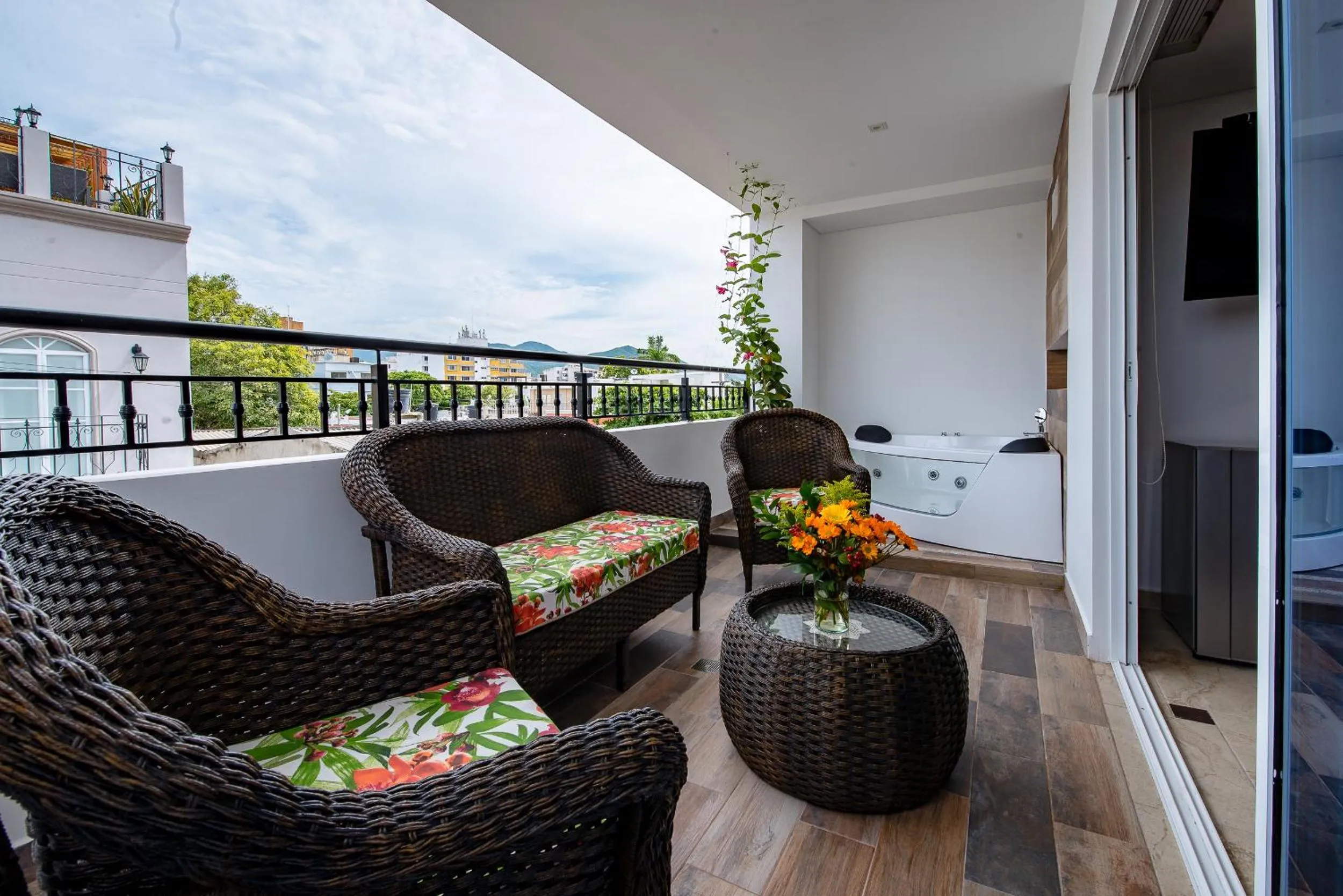 Balcony/Terrace in Hotel Boutique Marbore