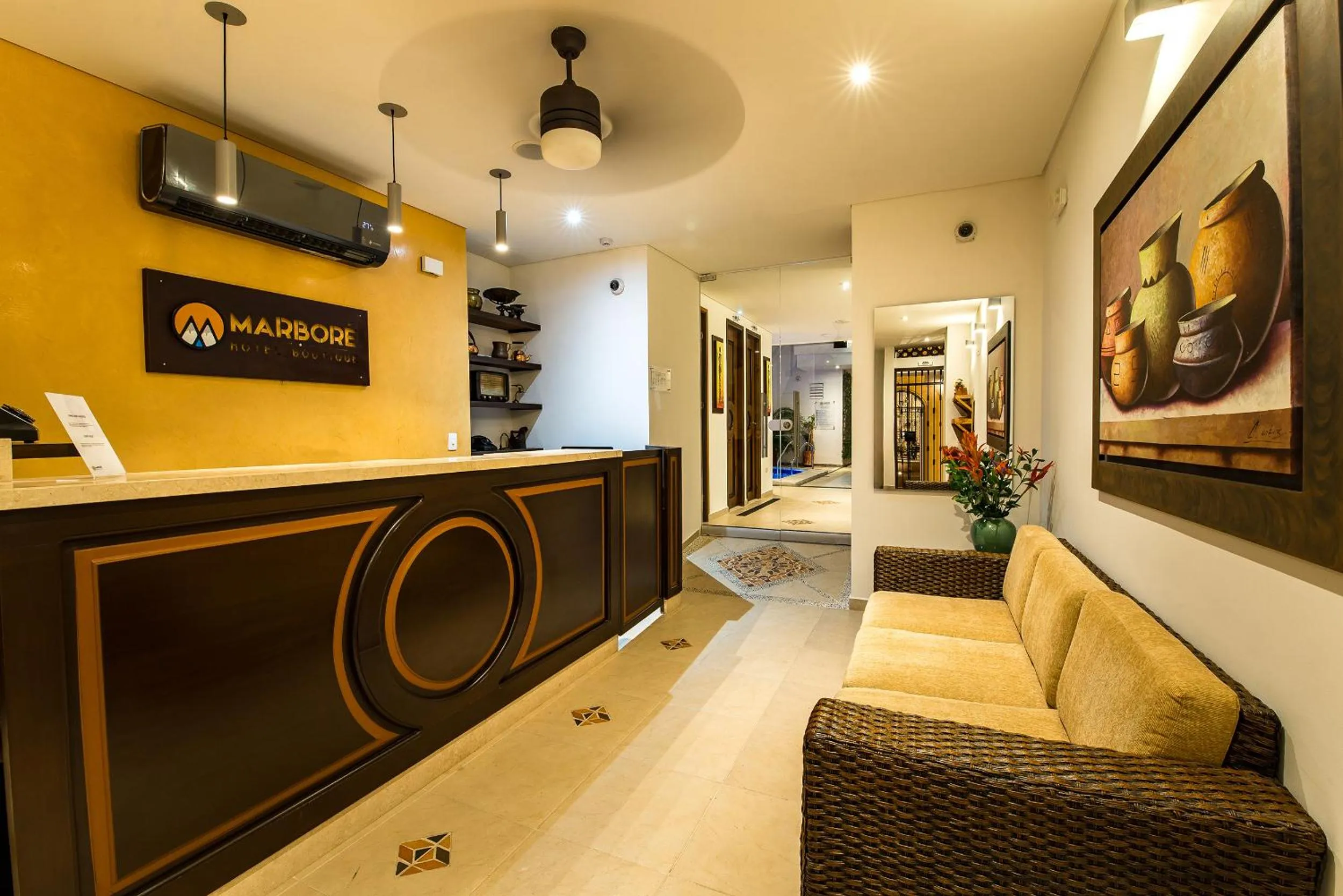 Living room in Hotel Boutique Marbore