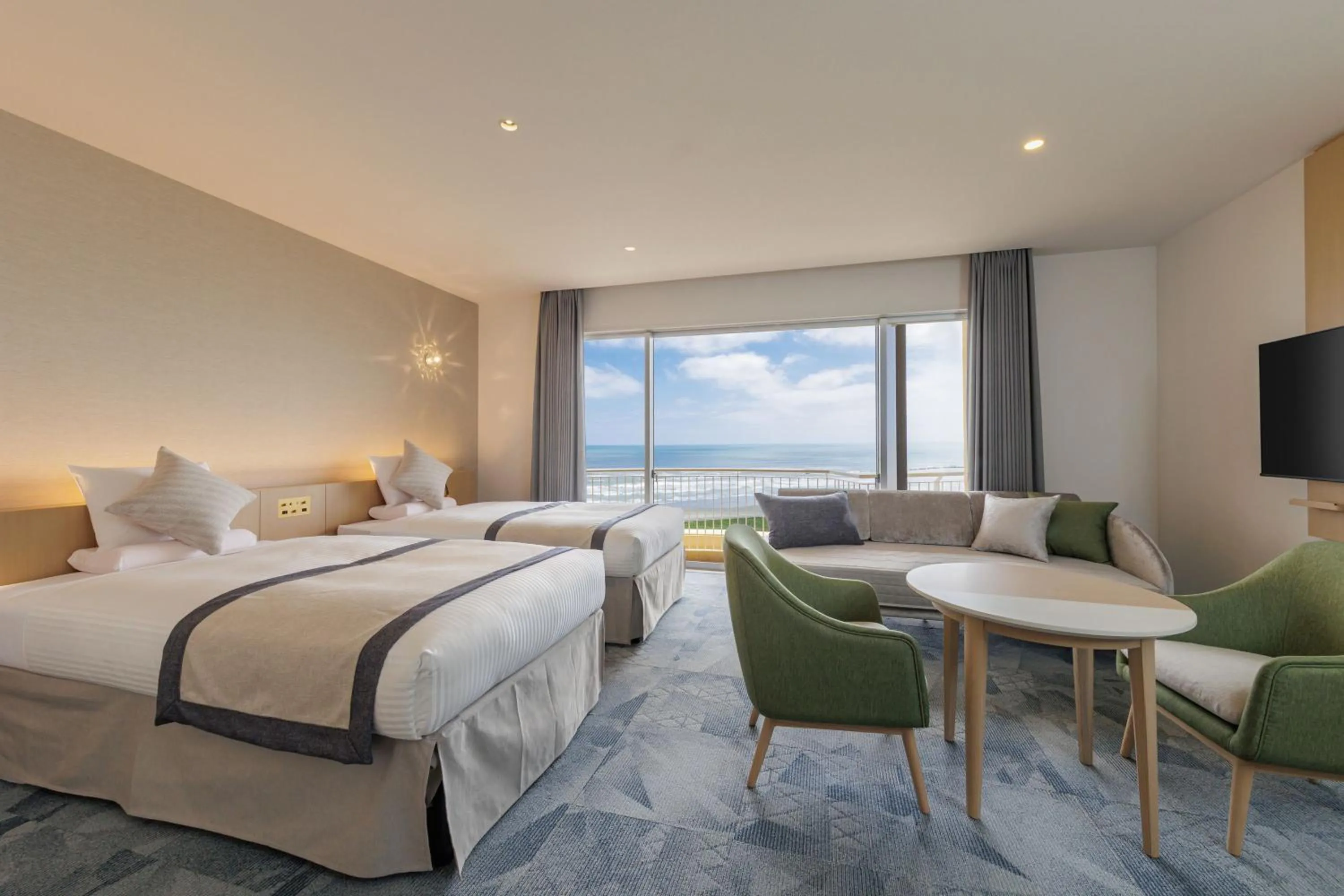 Photo of the whole room, Bed in KAMENOI HOTEL Kujukuri