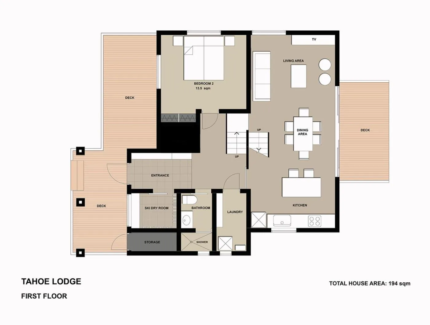 Floor plan in Tahoe Lodge by H2 Life