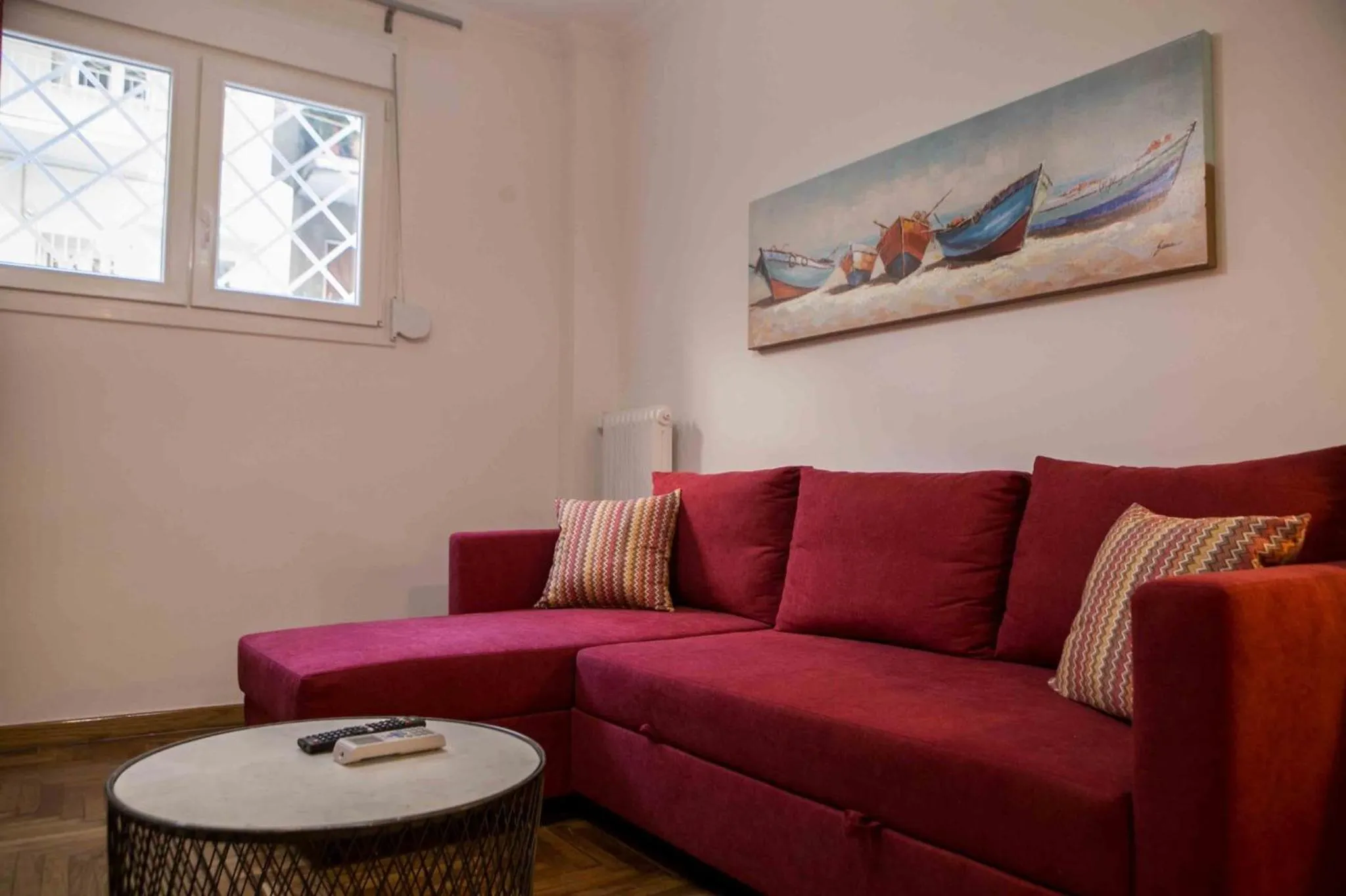 Living room in Best House, Kolchidos, Ampelokipoi Metro, Athens