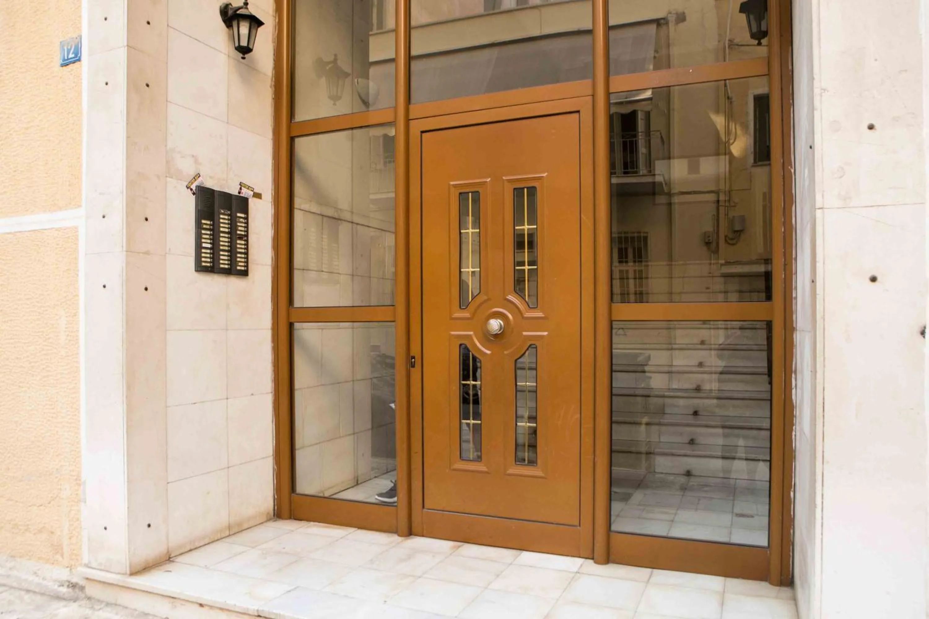 Facade/entrance in Best House, Kolchidos, Ampelokipoi Metro, Athens