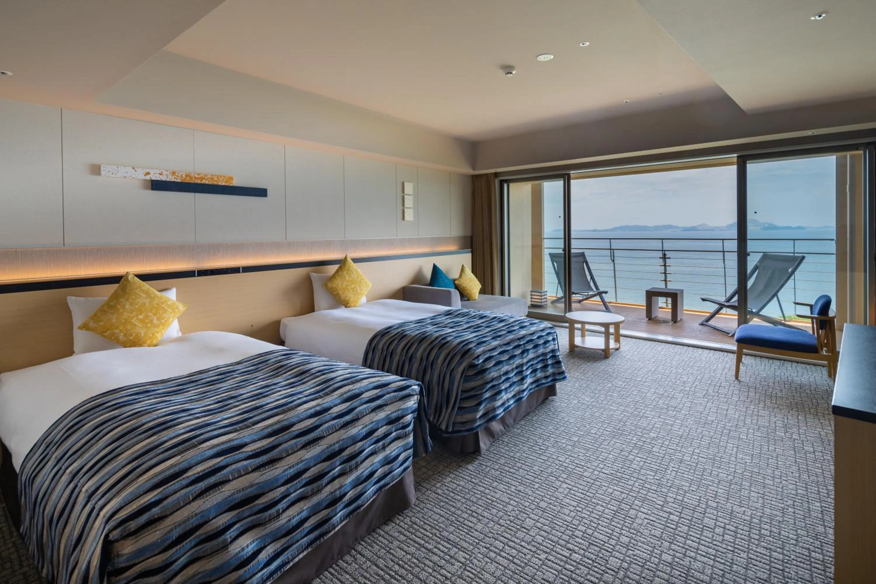 Premium Twin(With semi-open-air bath ＆ deck)(Nonsmoking) - single occupancy in KAMENOI HOTEL Ako