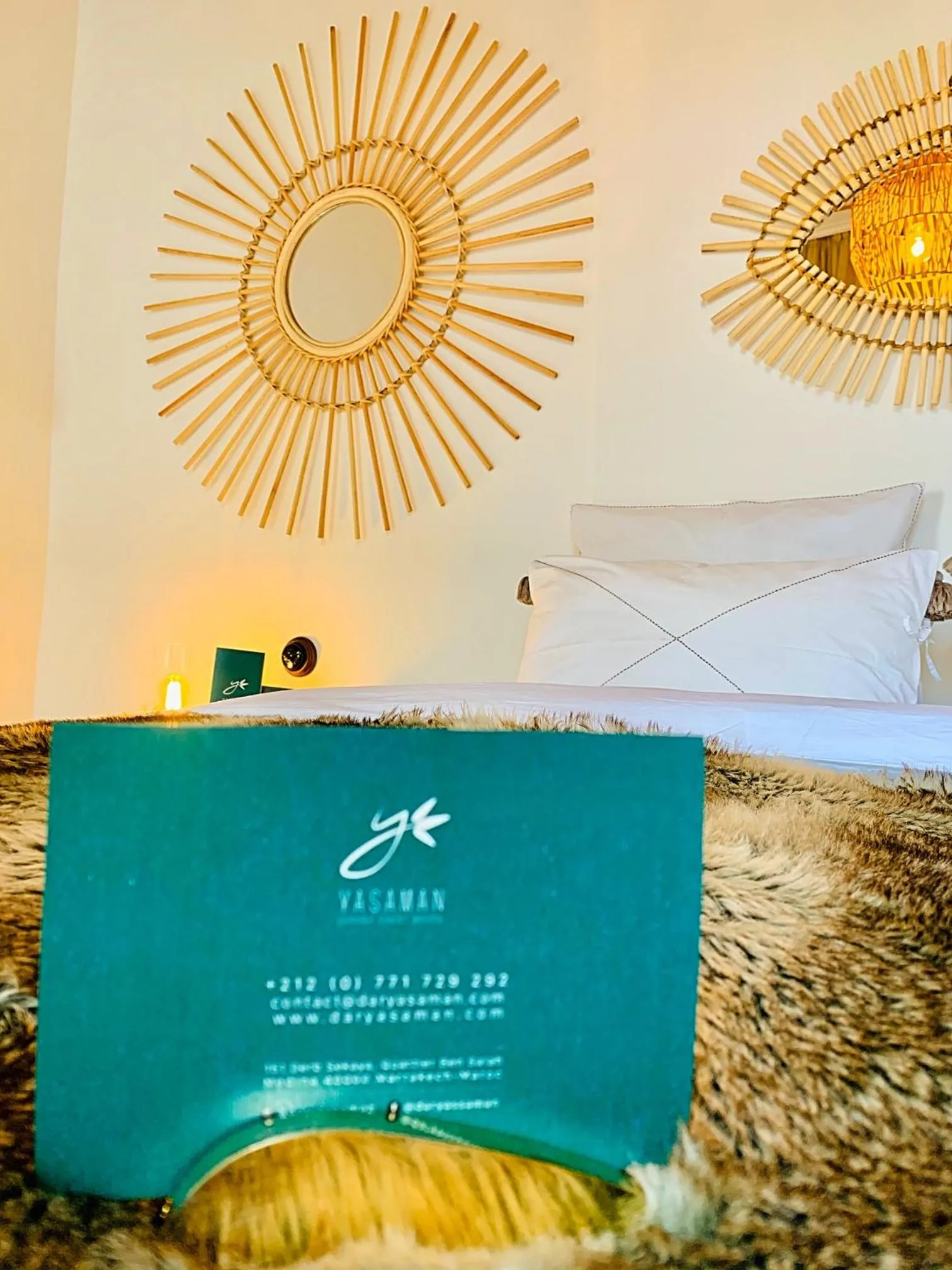 Bed in Riad Dar Yasaman