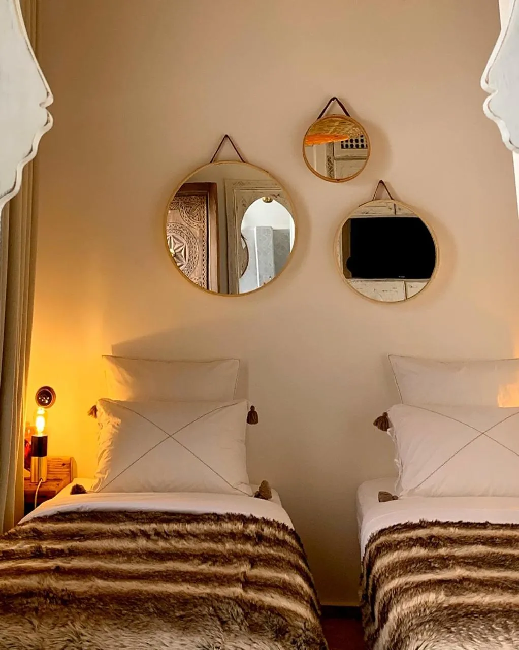 Bed in Riad Dar Yasaman