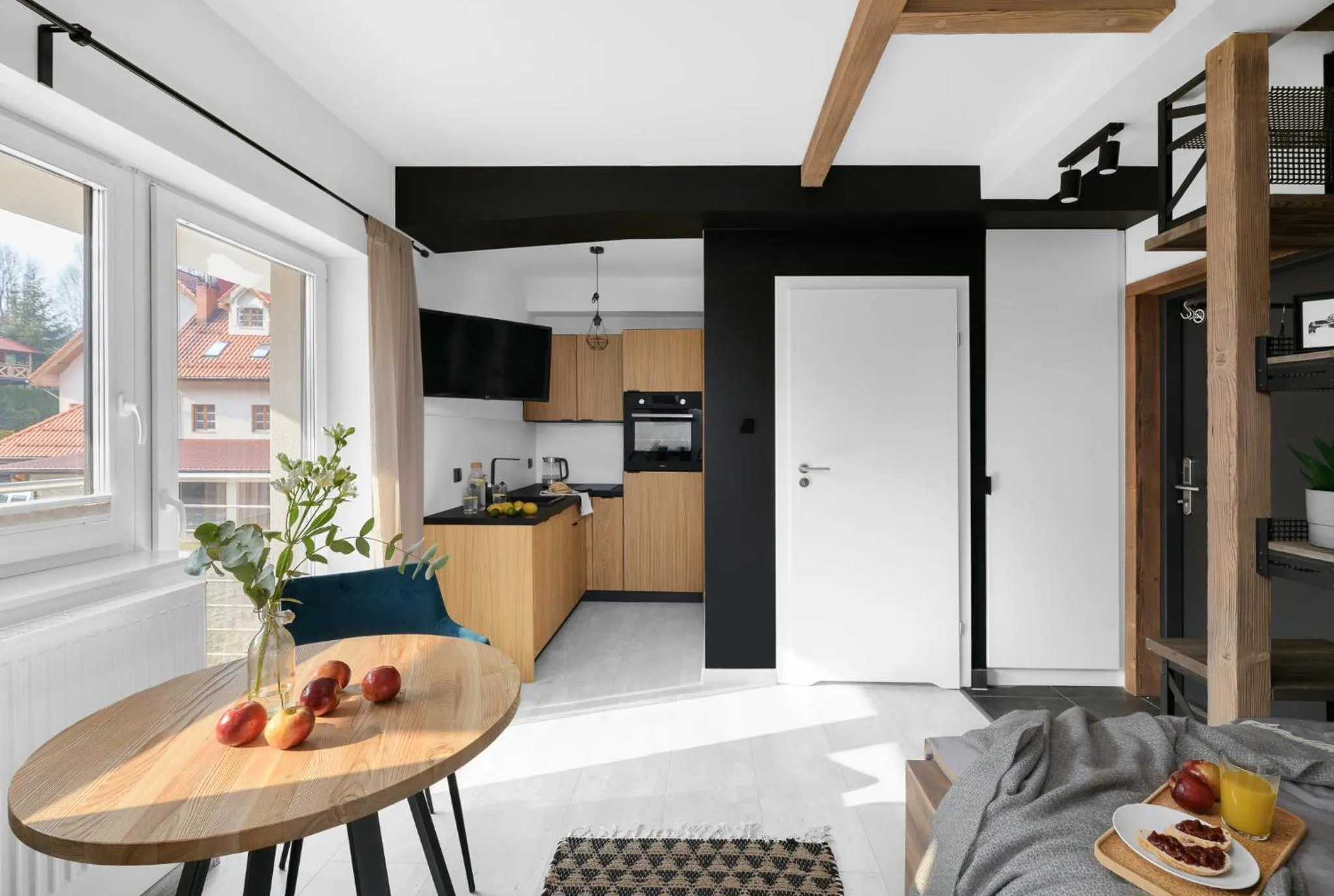 Kitchen or kitchenette in Aparthotel Narciarska 2