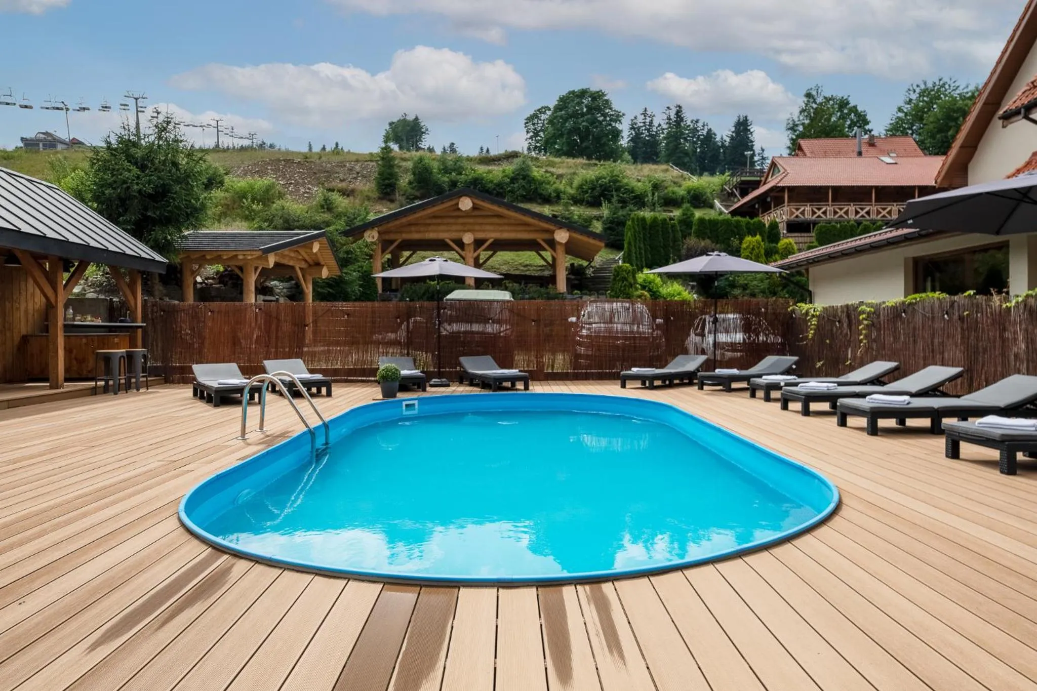 Patio in Aparthotel Narciarska 2