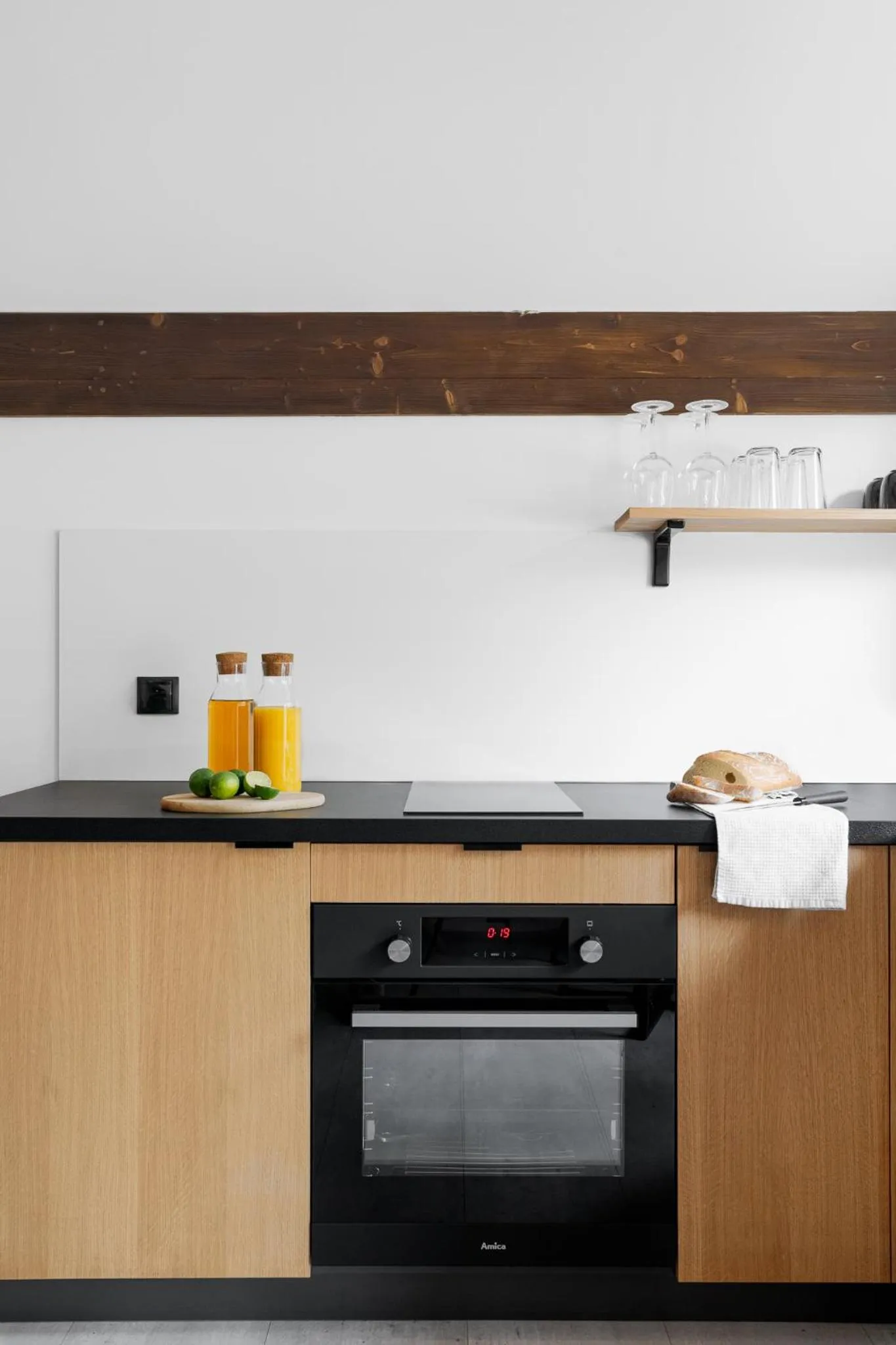 Kitchen or kitchenette in Aparthotel Narciarska 2