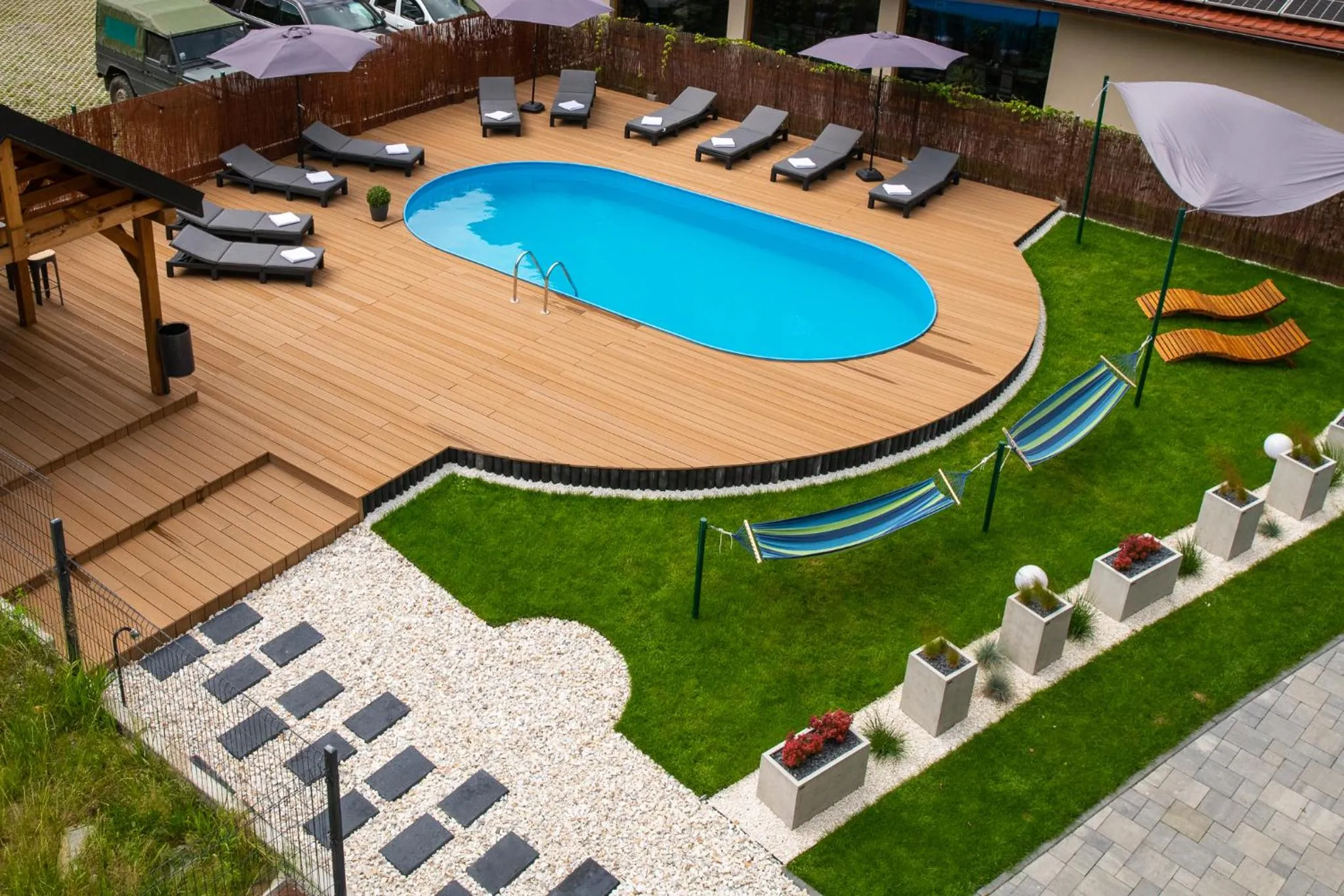 Patio in Aparthotel Narciarska 2