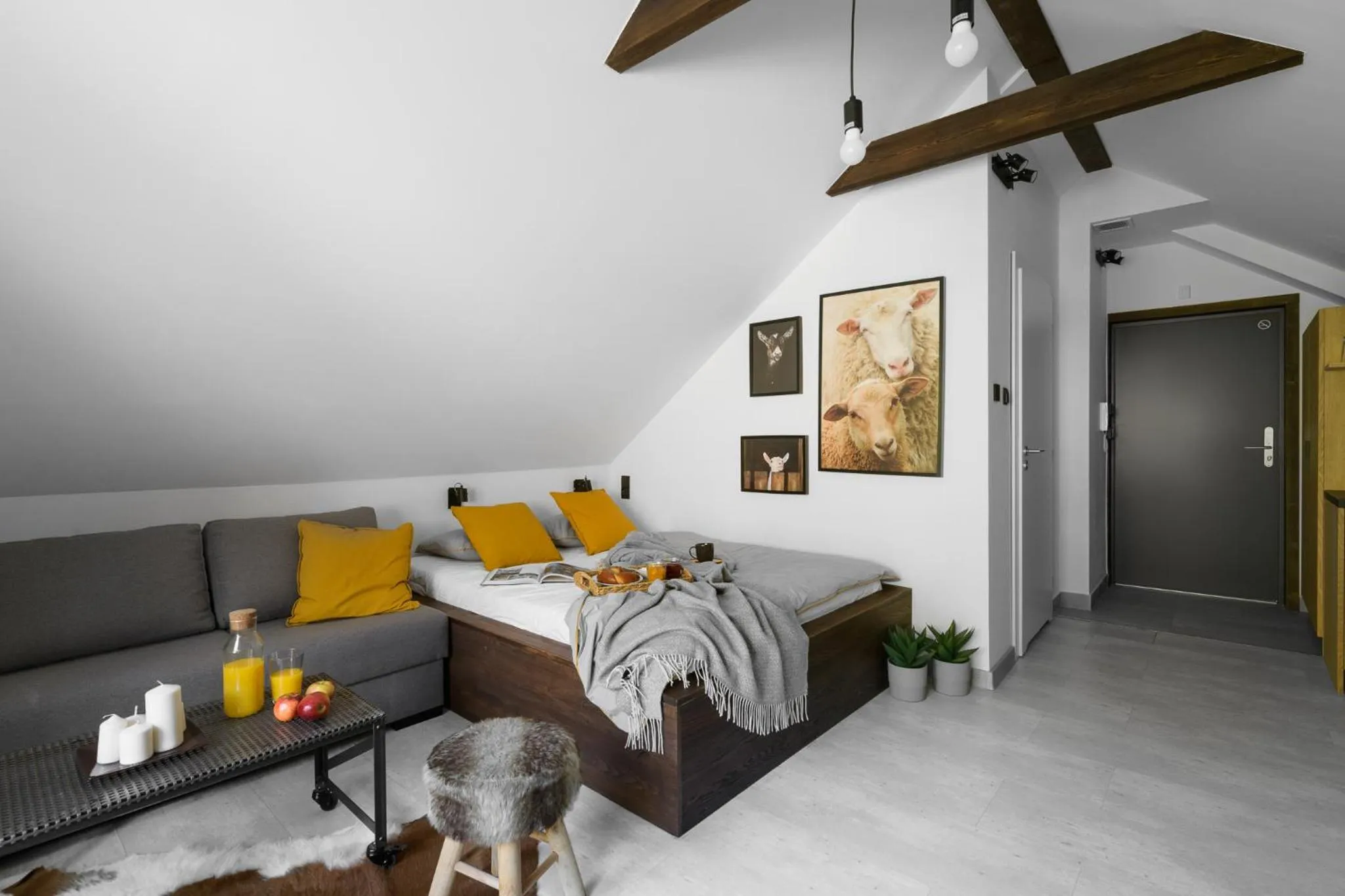 Bed in Aparthotel Narciarska 2