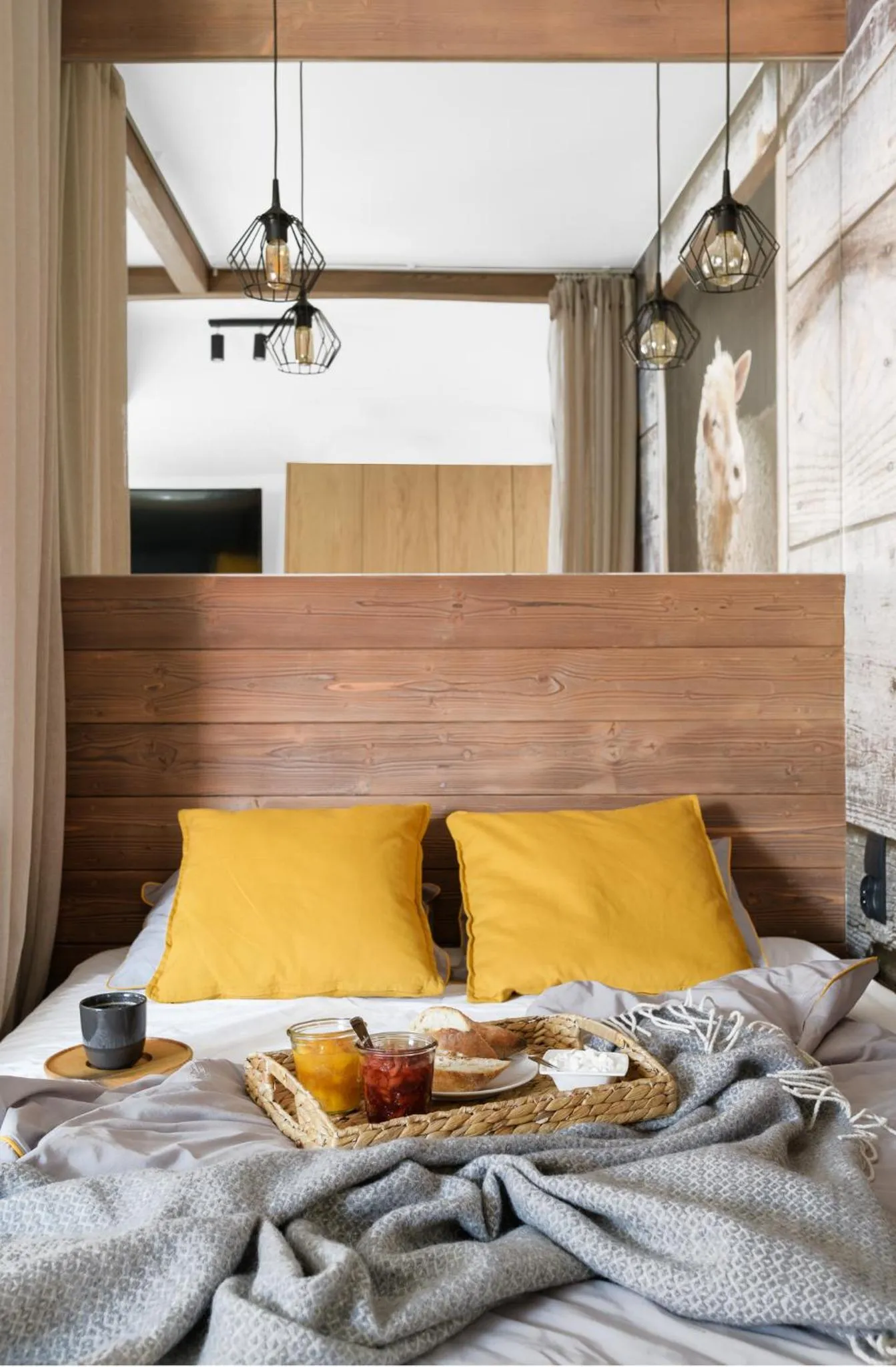 Bed in Aparthotel Narciarska 2