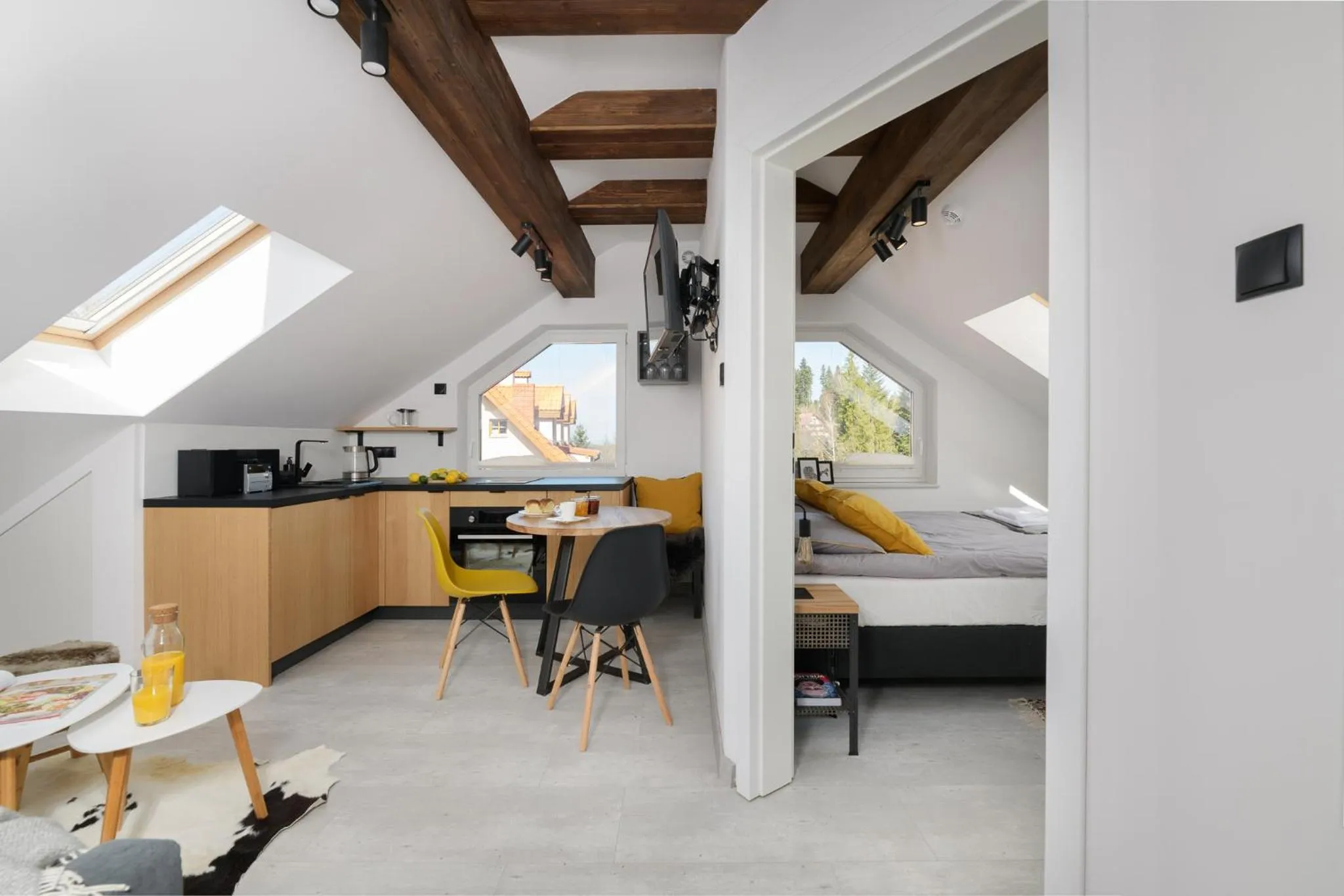 Bed in Aparthotel Narciarska 2