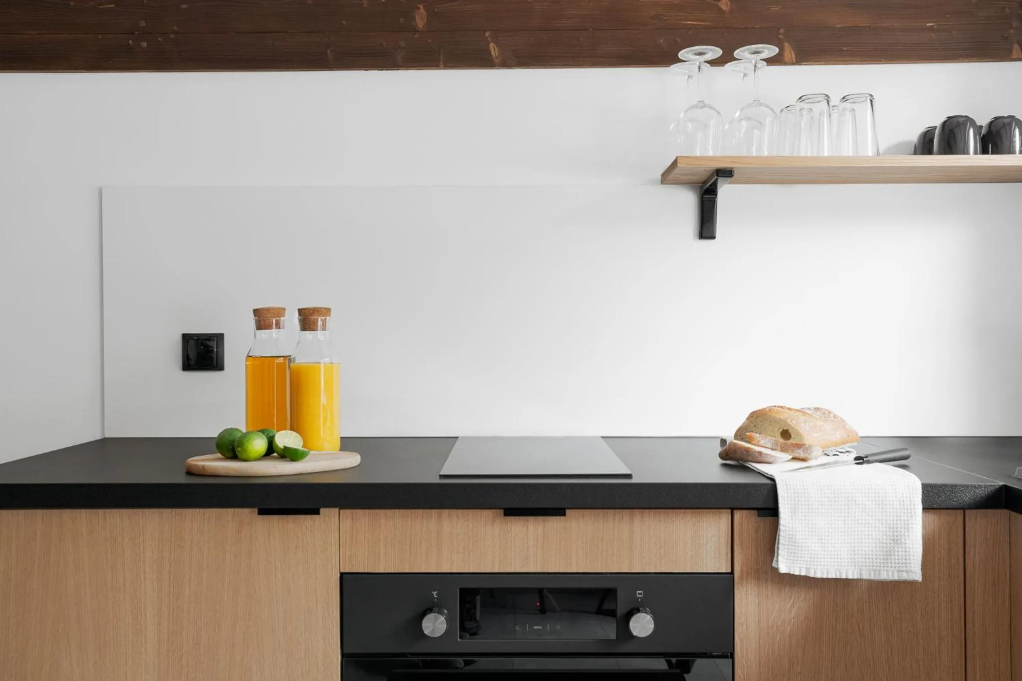 Kitchen or kitchenette in Aparthotel Narciarska 2