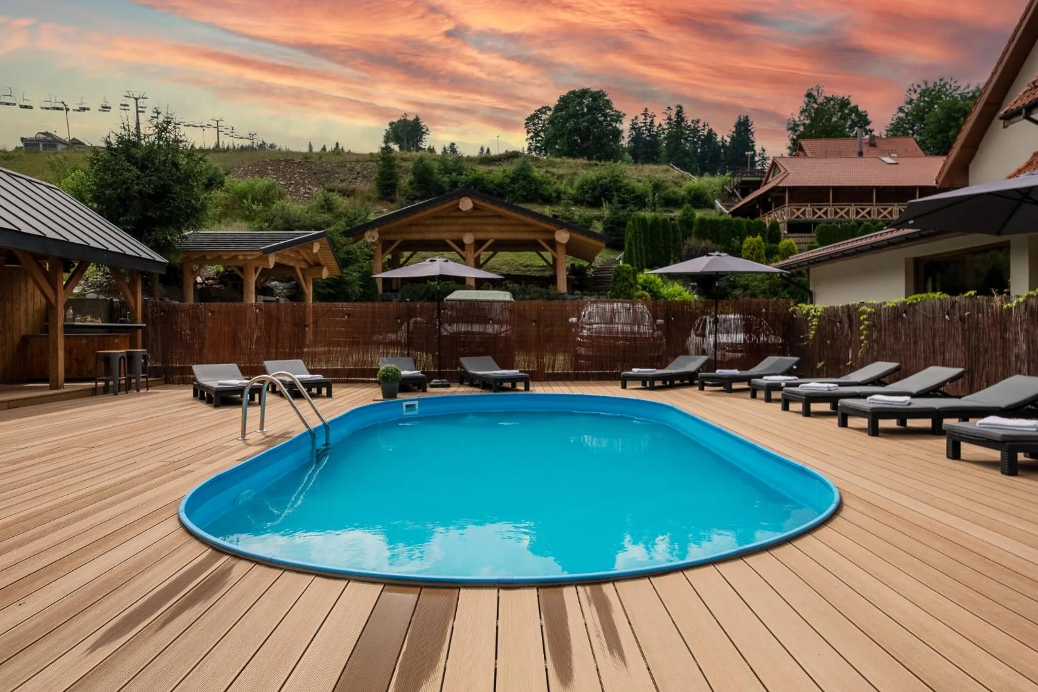 Patio in Aparthotel Narciarska 2