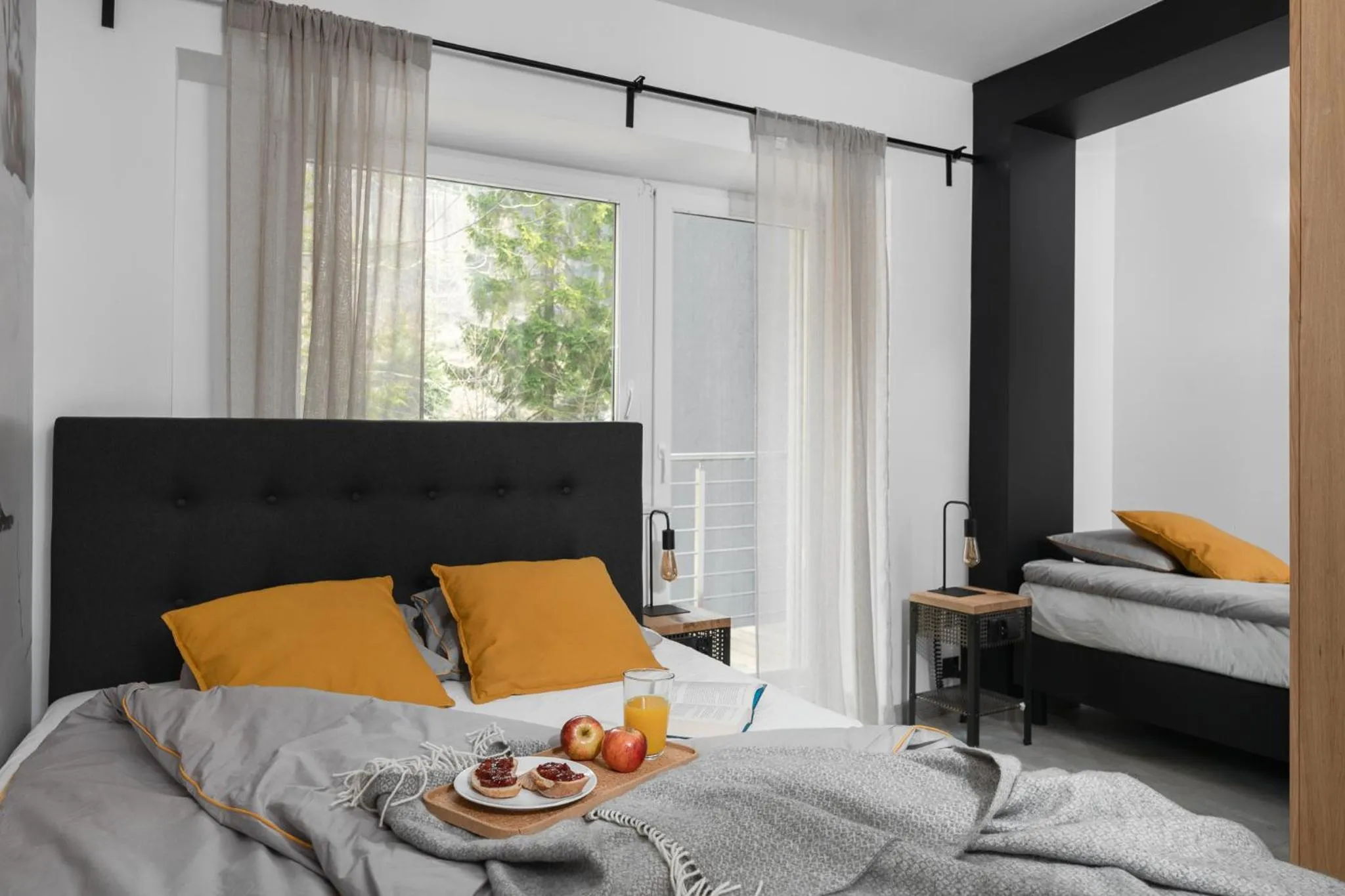 Bed in Aparthotel Narciarska 2