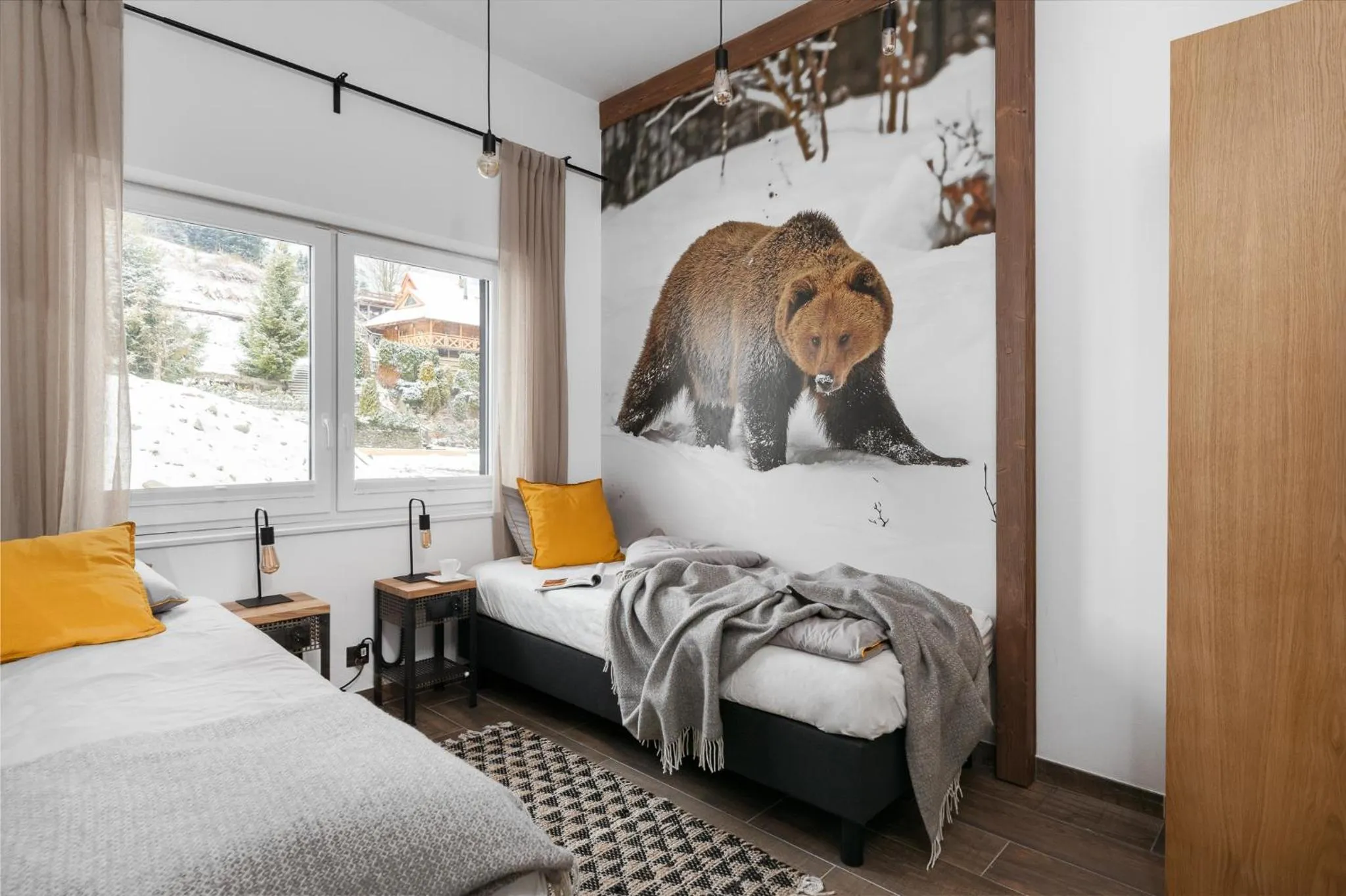 Bed in Aparthotel Narciarska 2