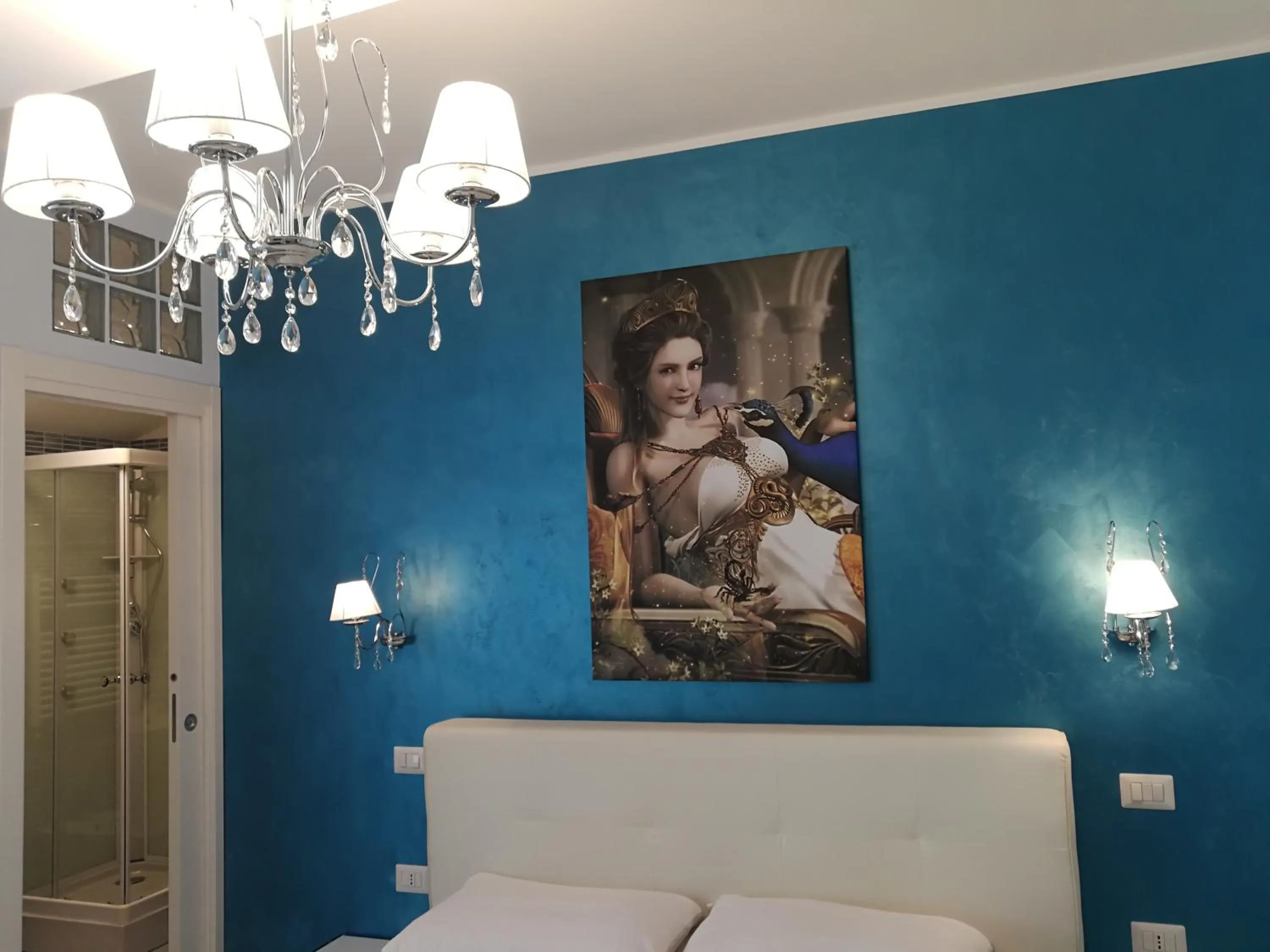 Decorative detail, Bed in B&B Il Mare degli Dei