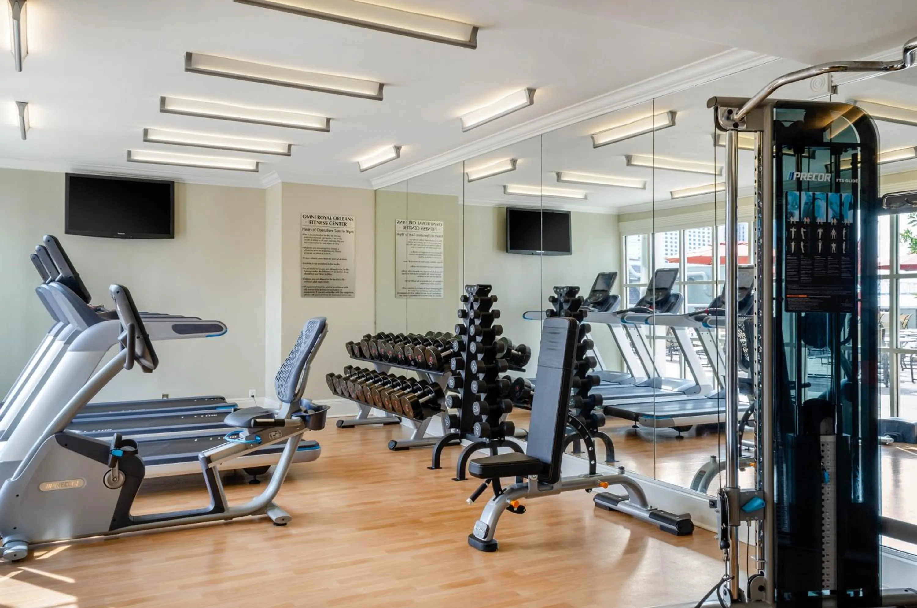 Fitness centre/facilities in Omni Royal Orleans Hotel