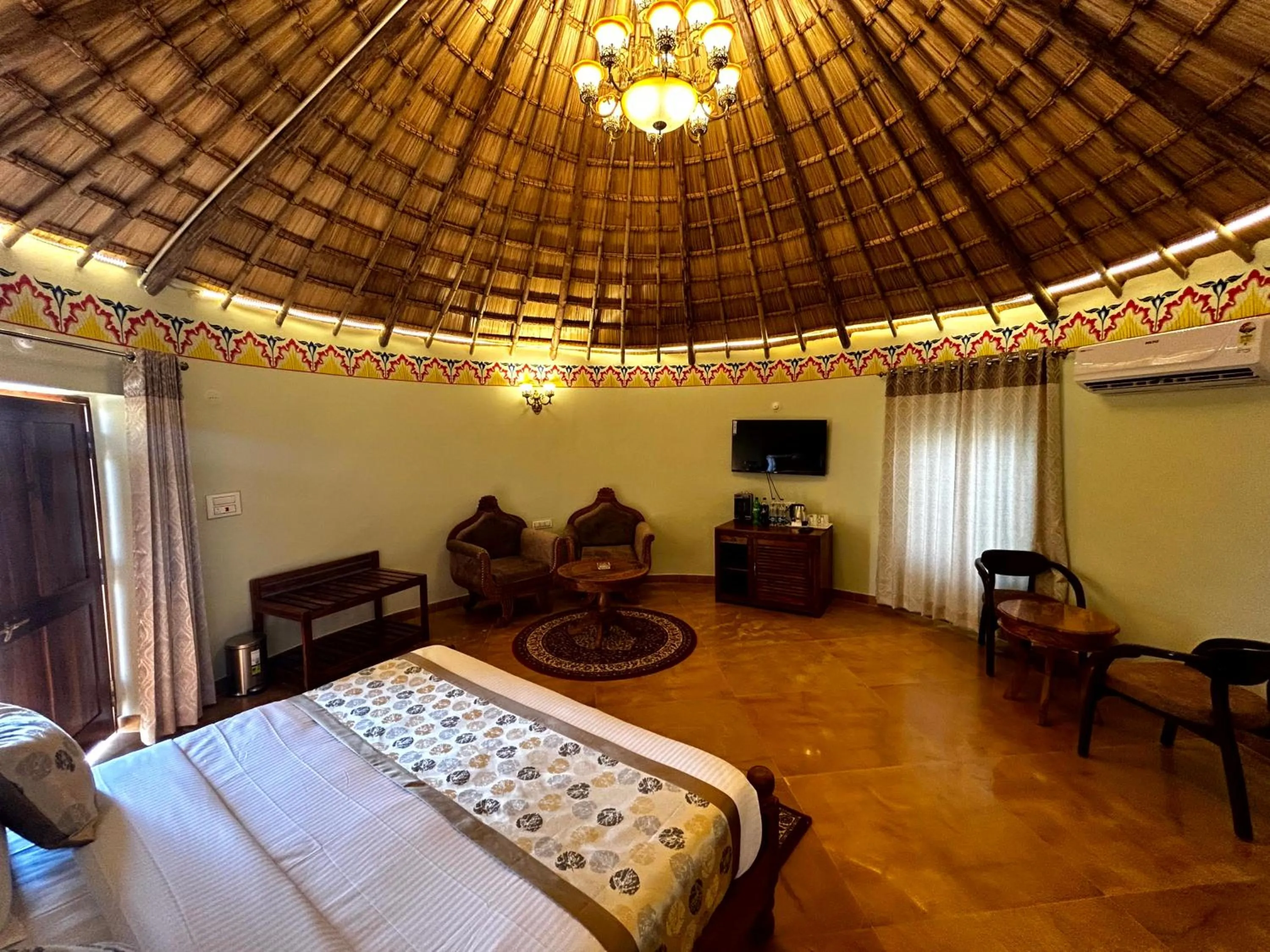 Bed in Bhavya Resort - Luxury Boutique Desert Camp