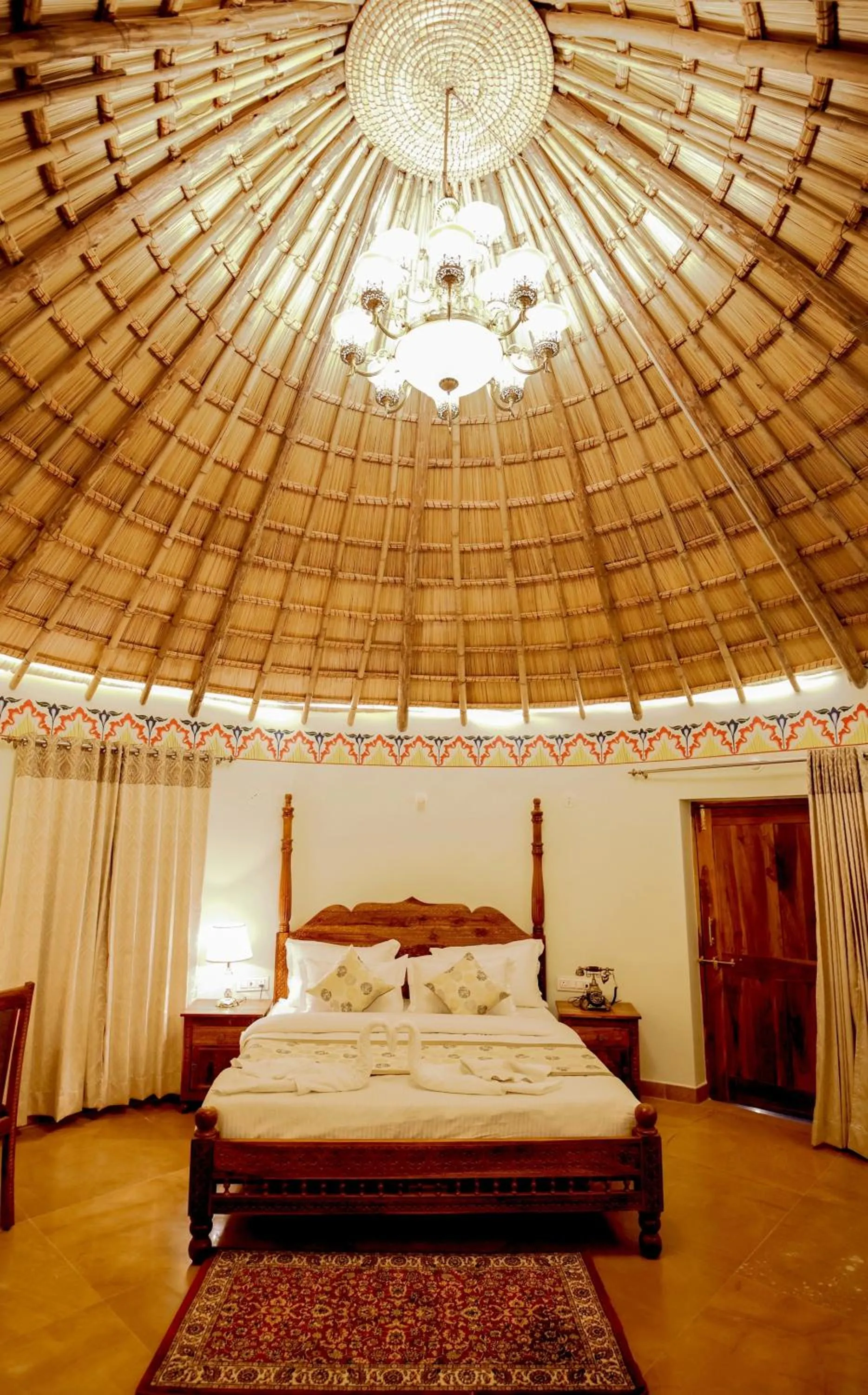 Bed in Bhavya Resort - Luxury Boutique Desert Camp