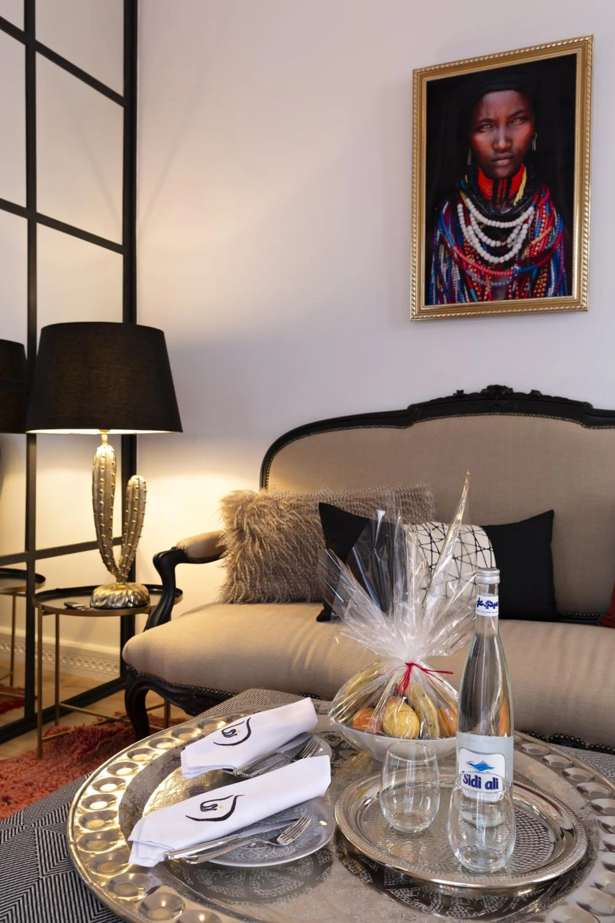 Living room in Suite Azur Hotel