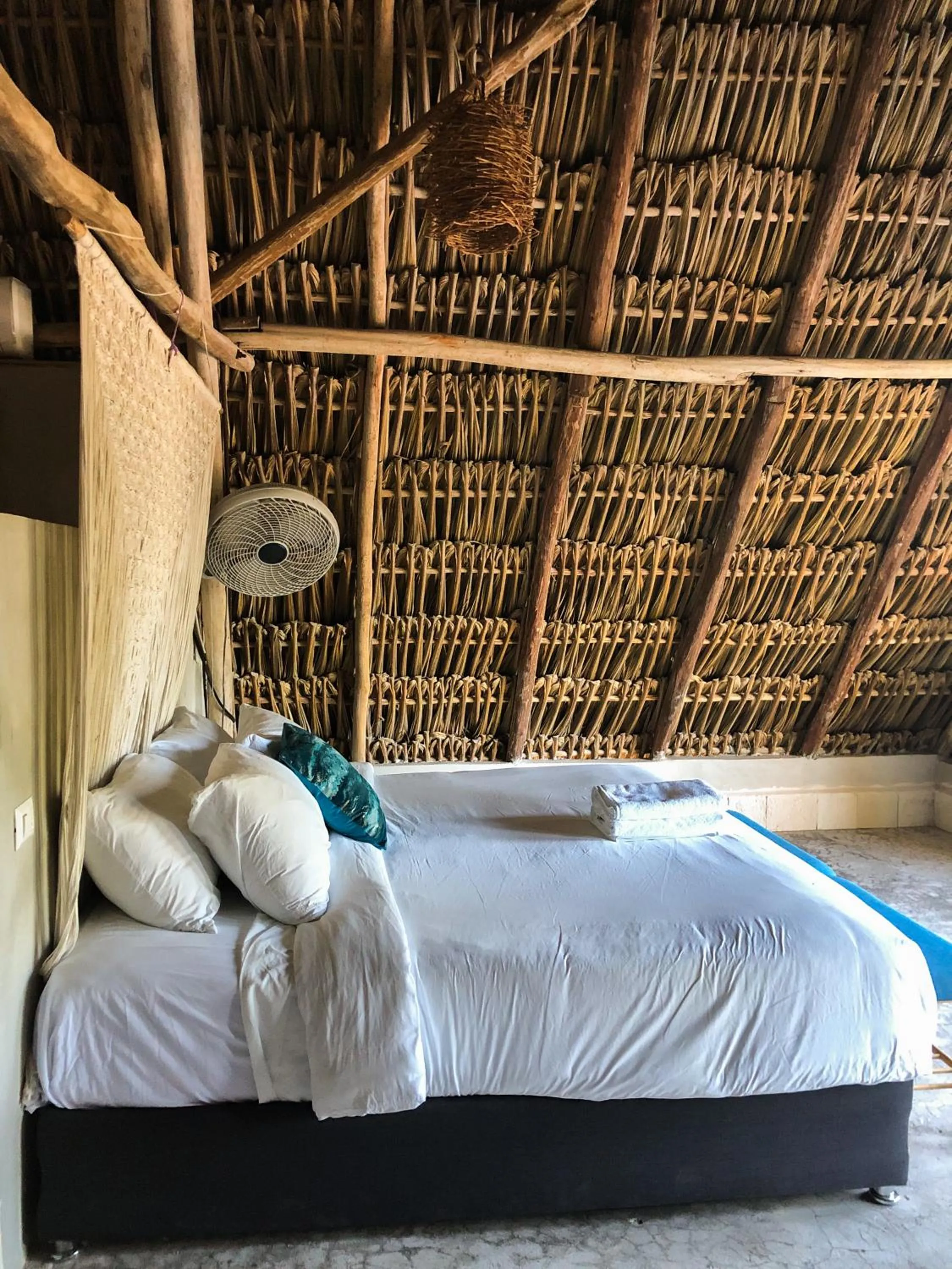 Bed in Casa Mate BeachFront Cabañas El Cuyo