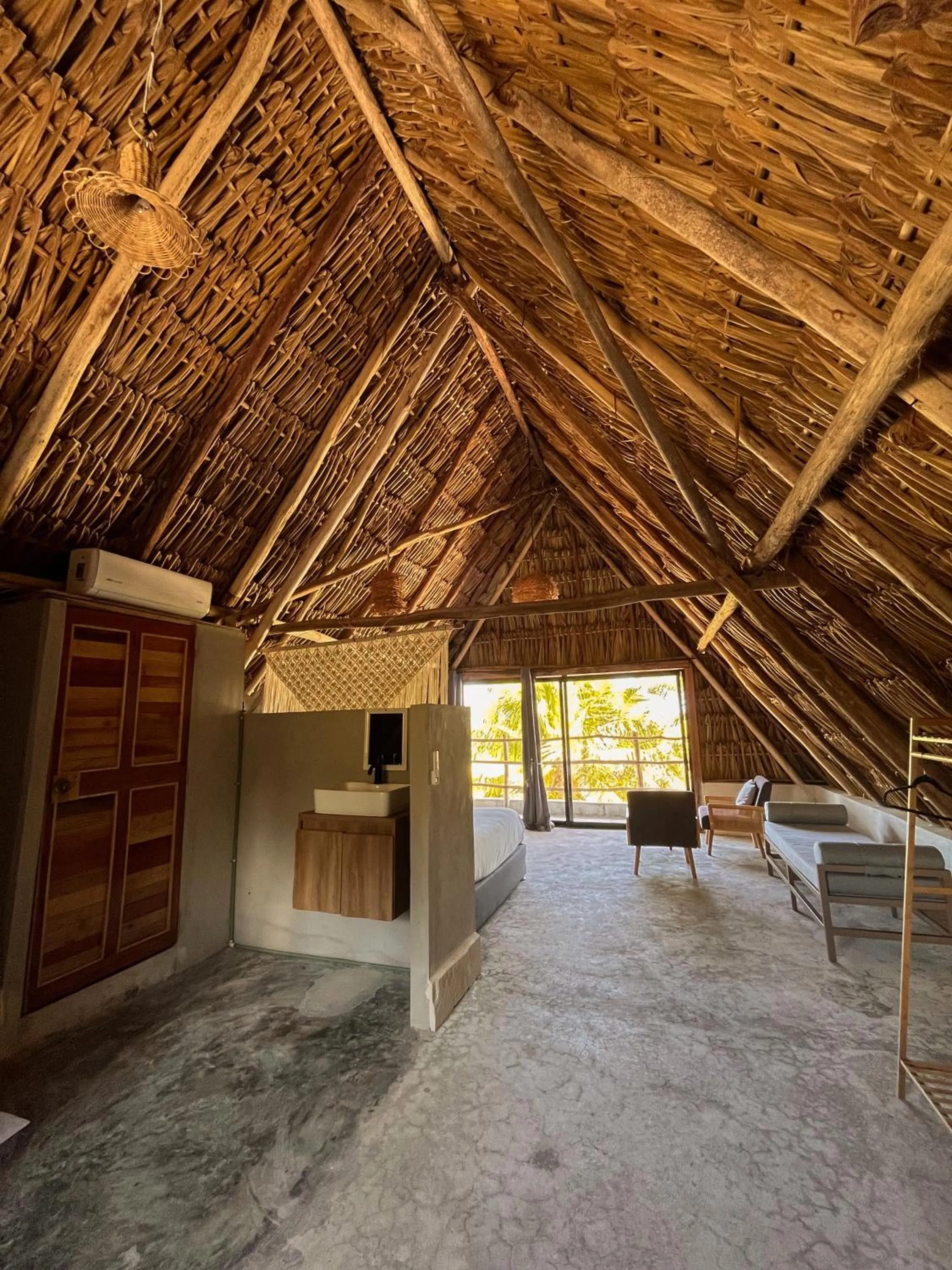 Bed in Casa Mate BeachFront Cabañas El Cuyo