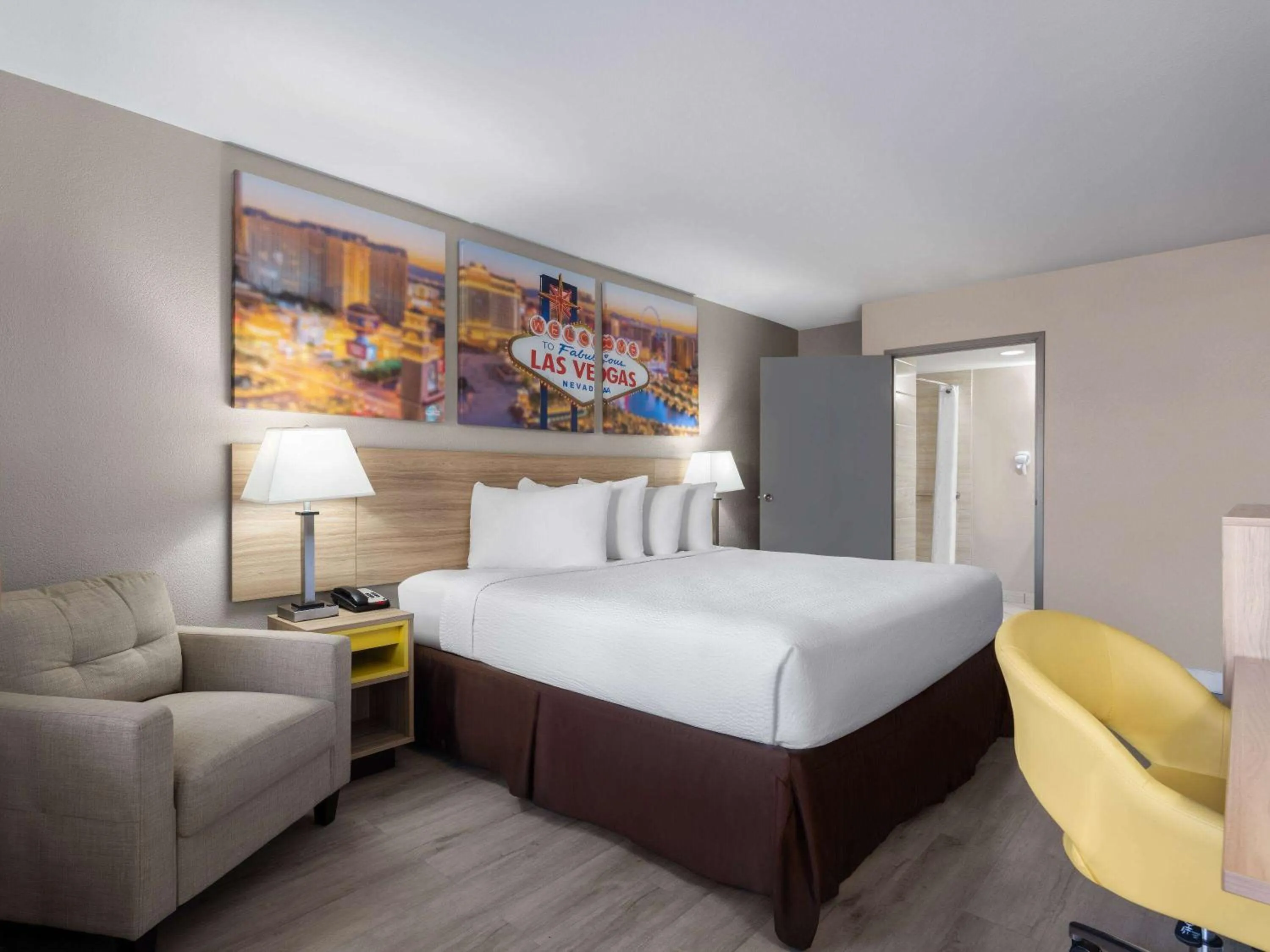 Photo of the whole room, Bed in Days Inn by Wyndham Las Vegas Airport Near the Strip