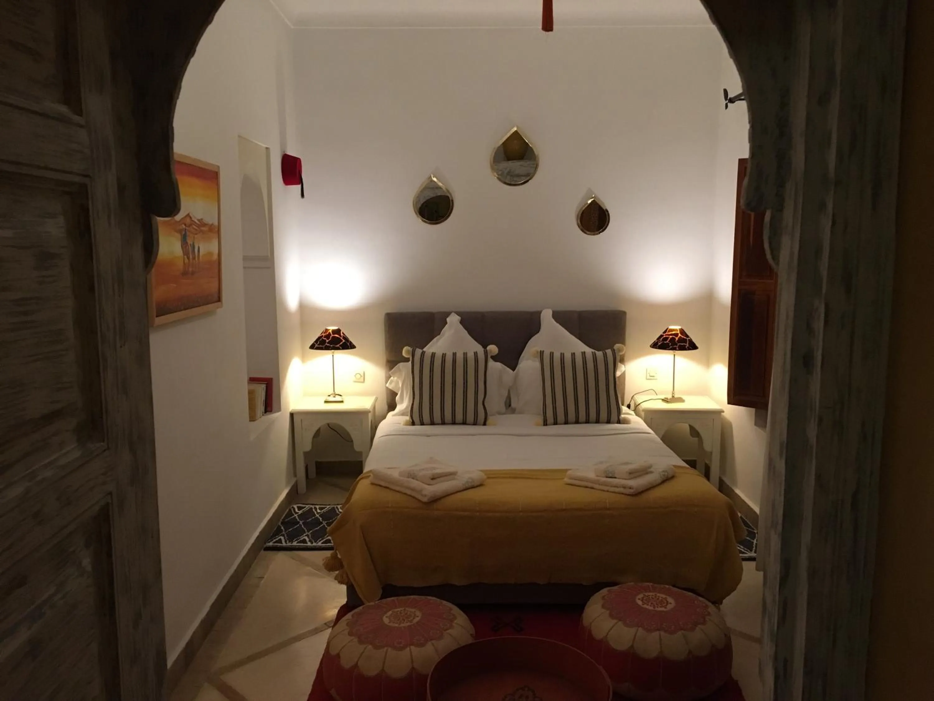 Bed in Riad Dar Kasal