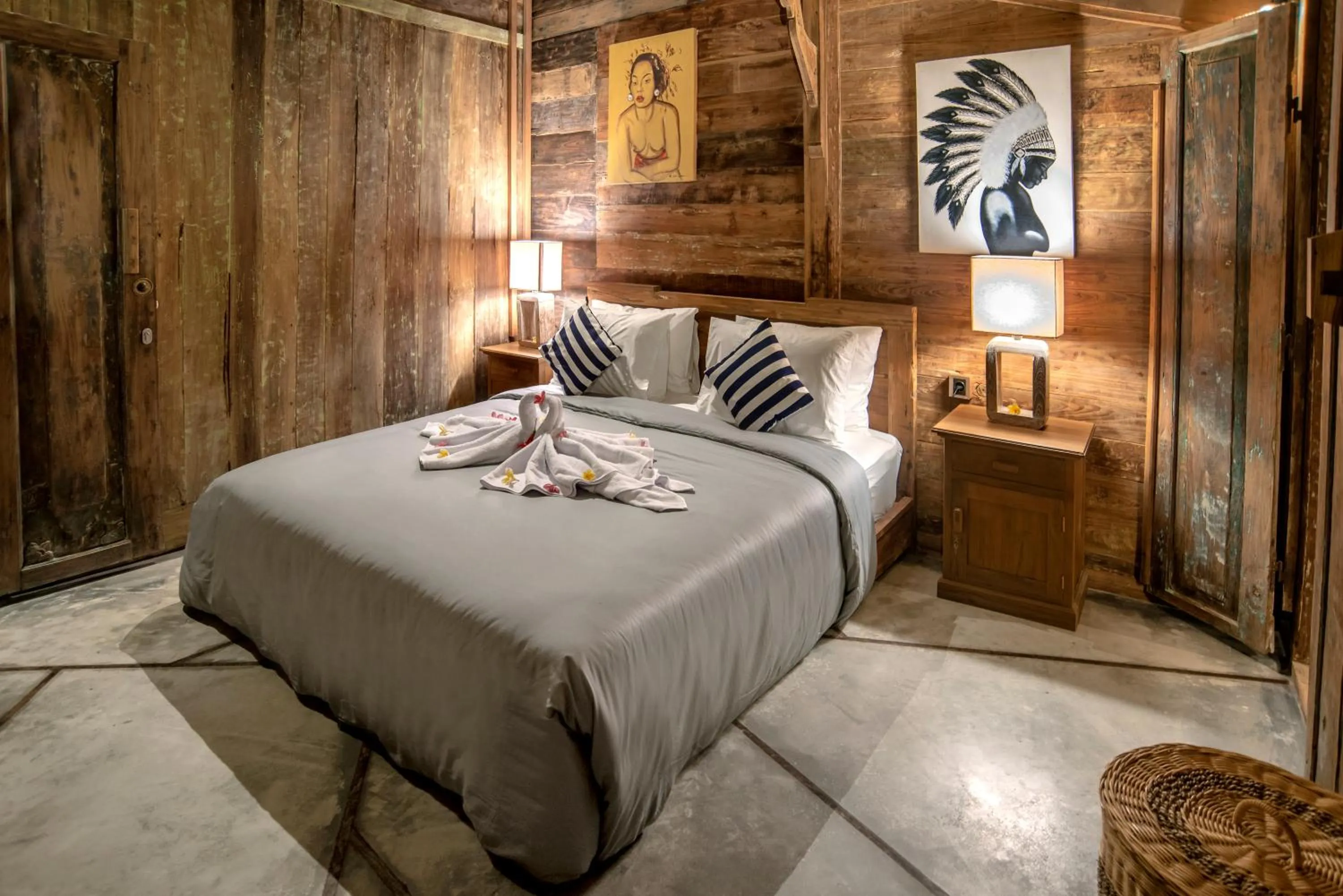 Bed in PNB Bali Villas