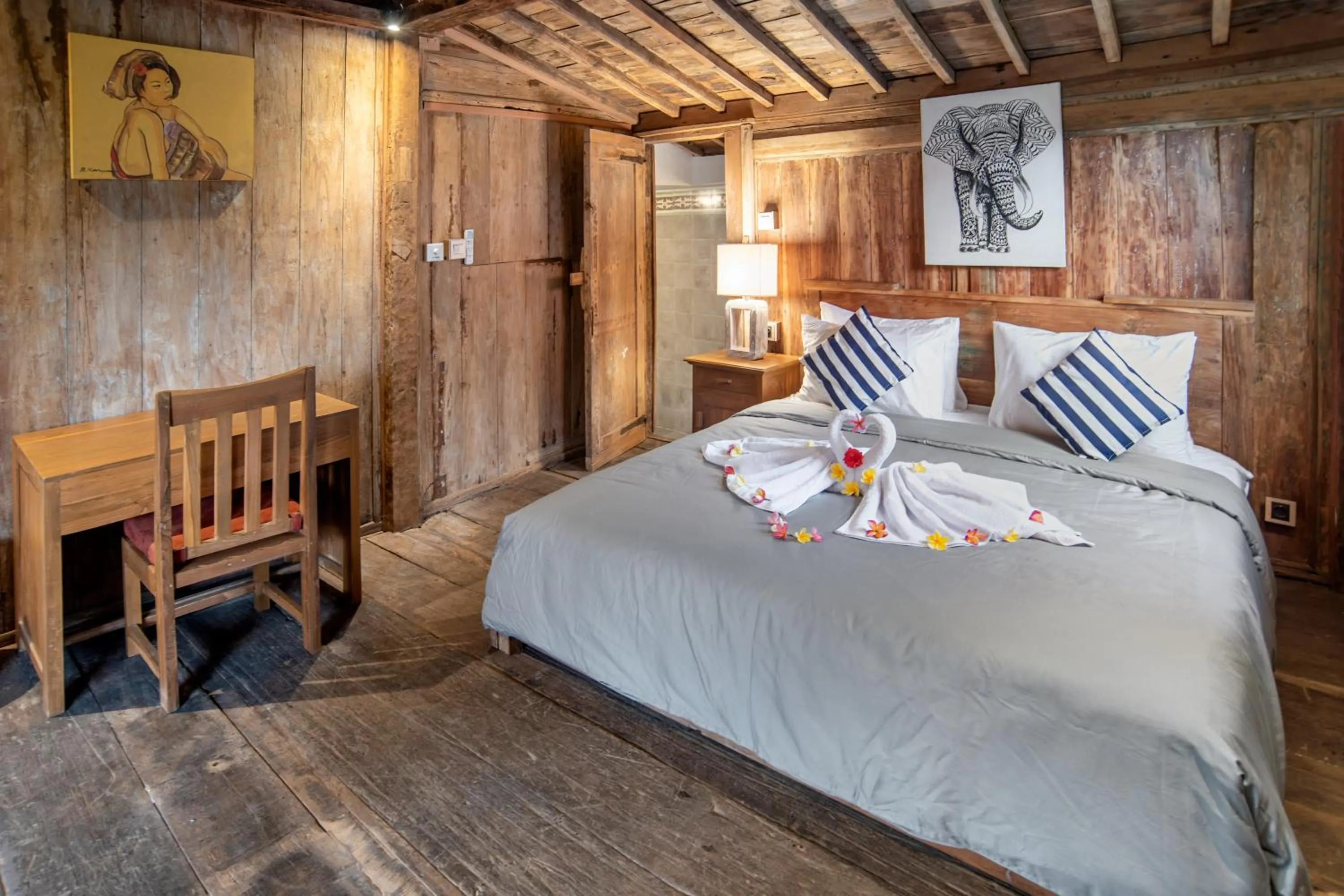 Bed in PNB Bali Villas