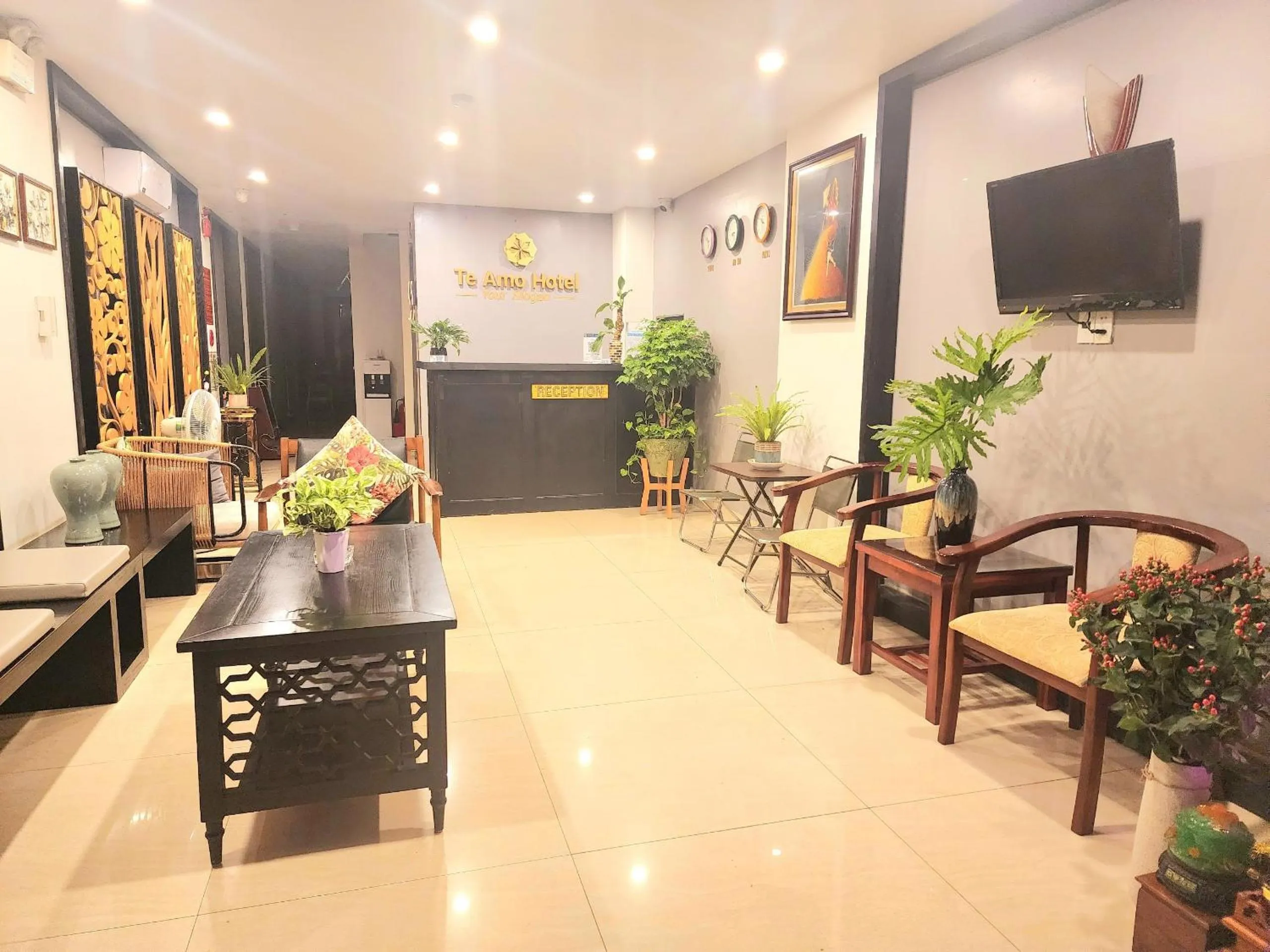 Communal lounge/ TV room in HOTEL TE AMO