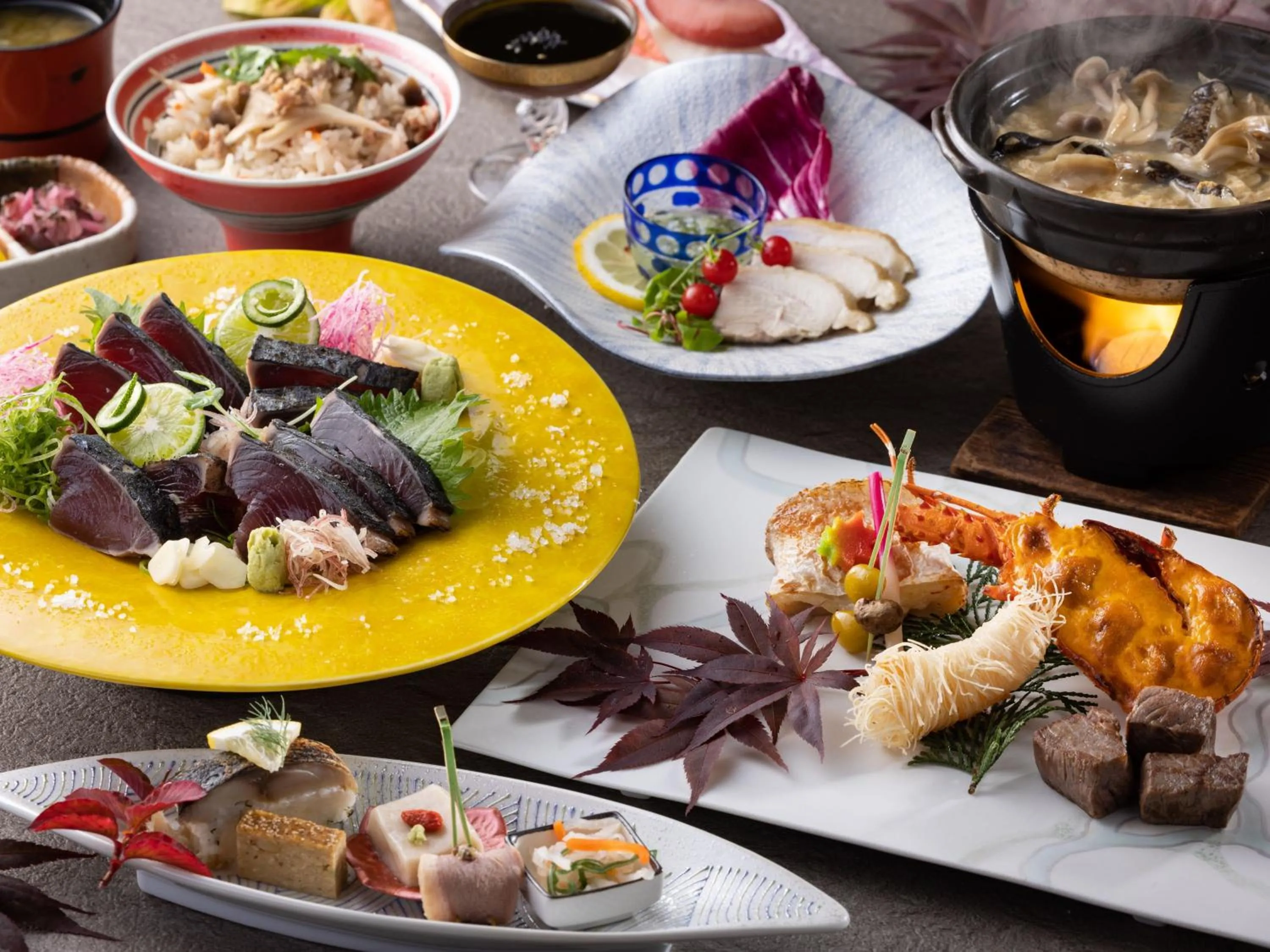 Dinner in Kanpo no Yado Ino