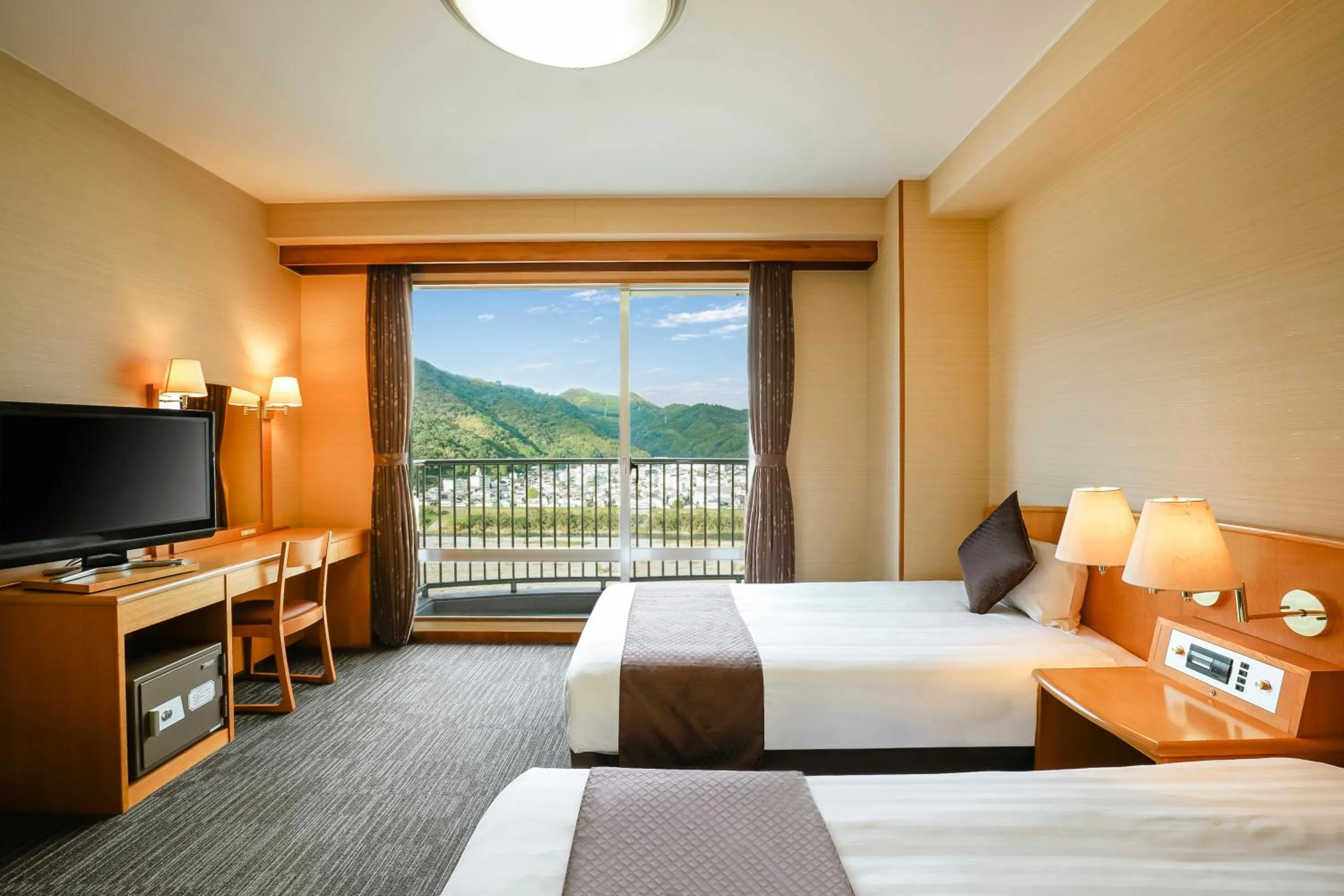 Photo of the whole room, Bed in Kanpo no Yado Ino