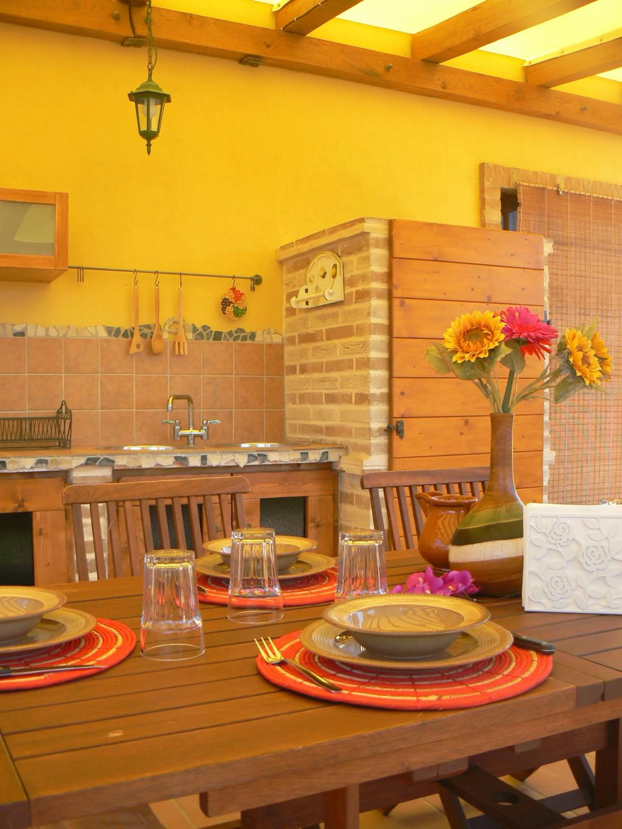 Communal kitchen in Antigua B&B