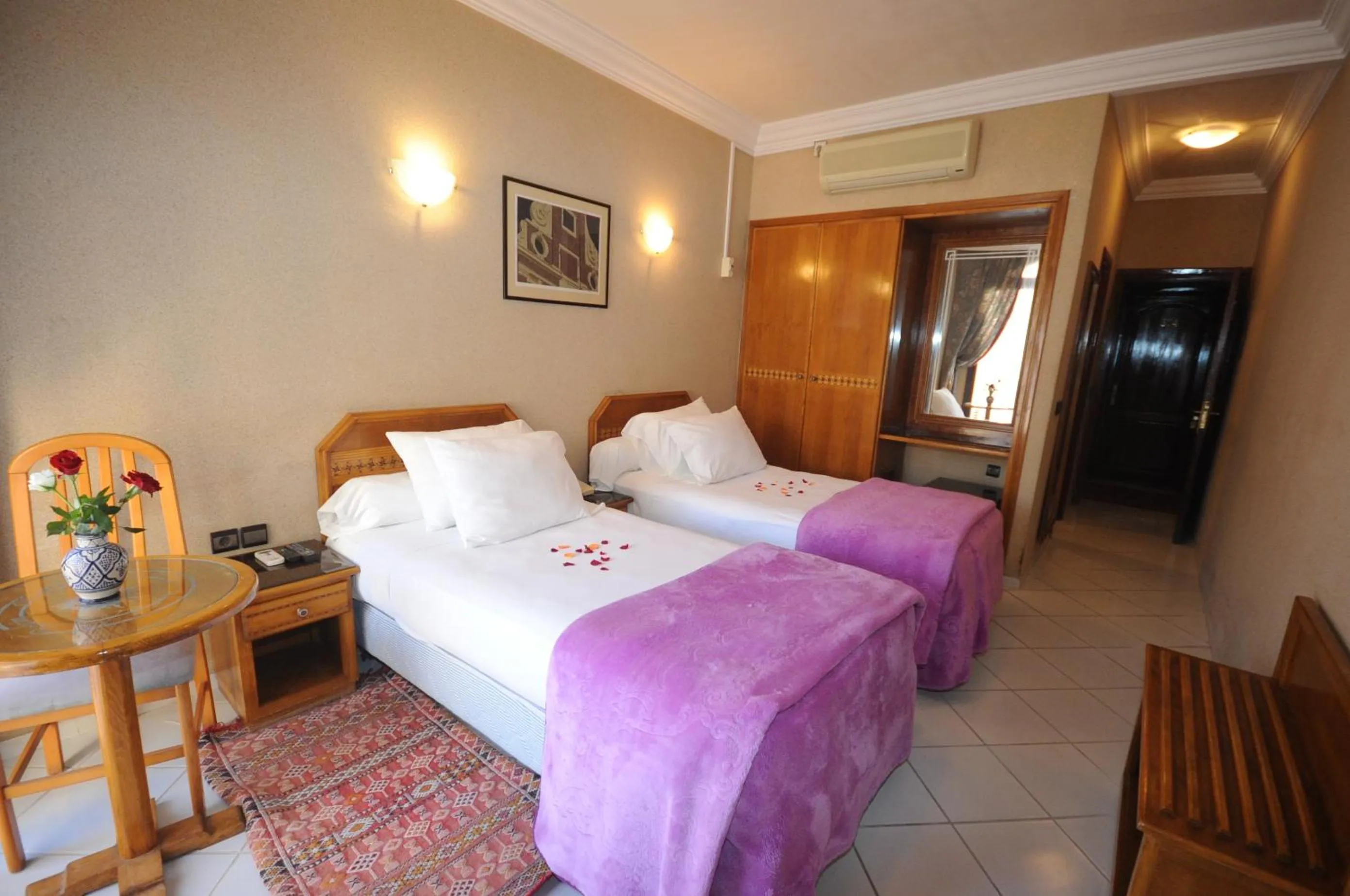 Bed in Hôtel Atlantique Panorama