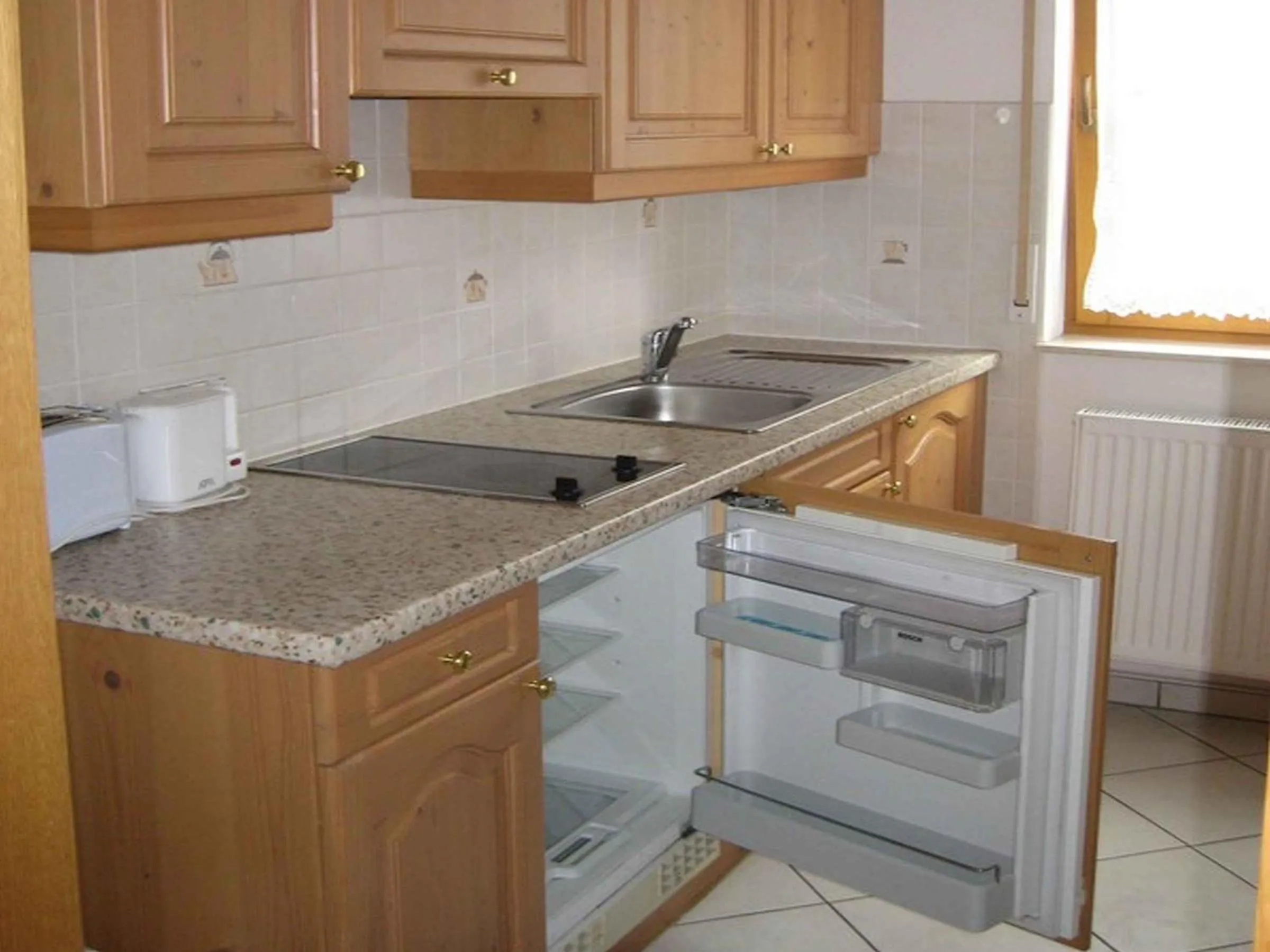 Kitchen or kitchenette in Hotel garni zur Linde