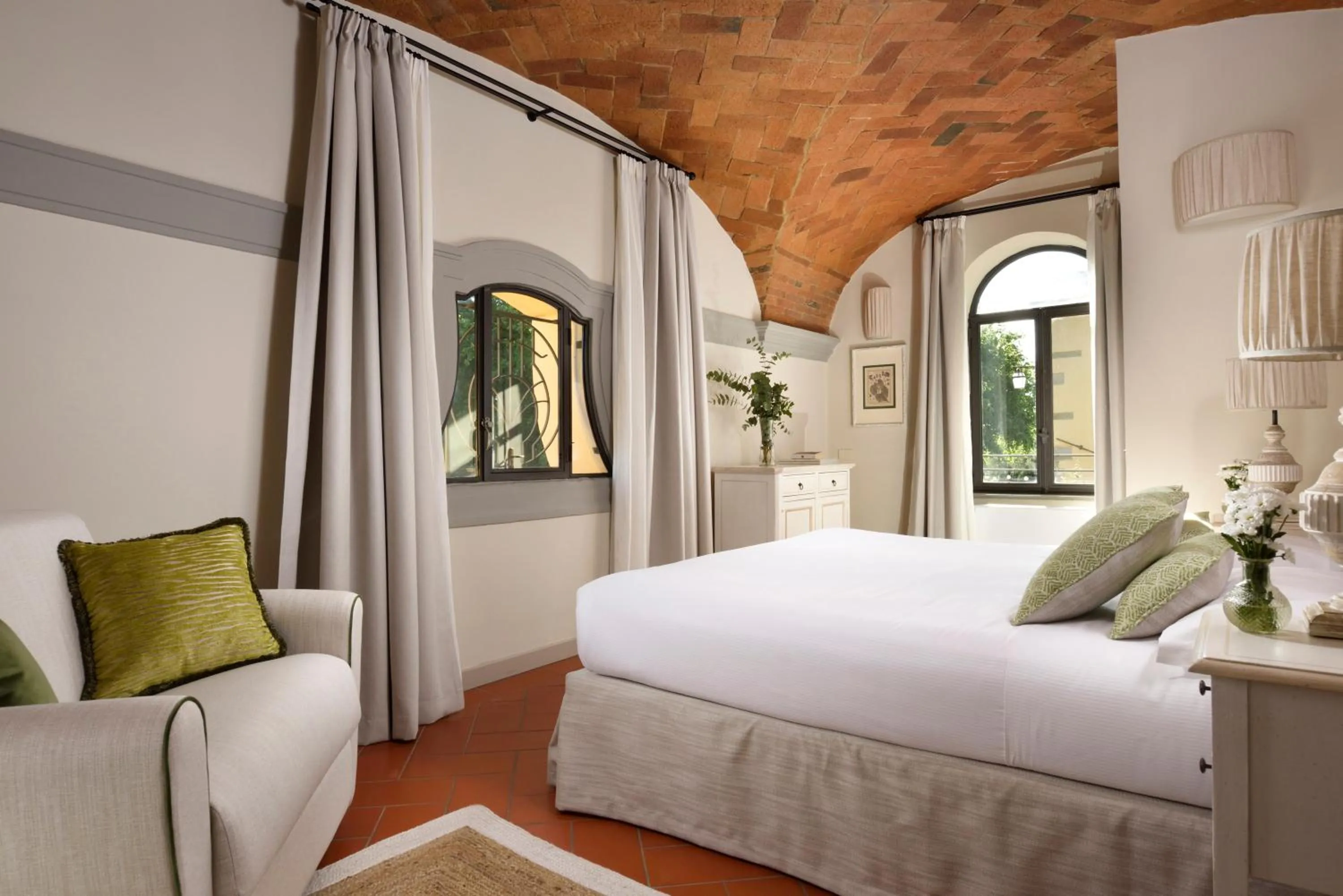 Bed in Borgo Antico Casalbosco Holiday Home & Winery