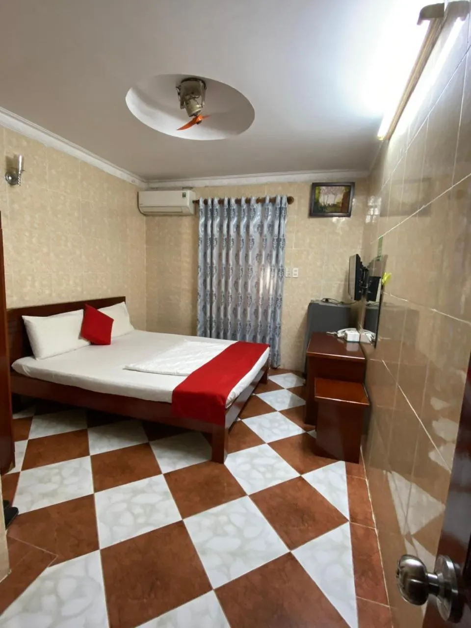 Bed in Thai Dat Hotel