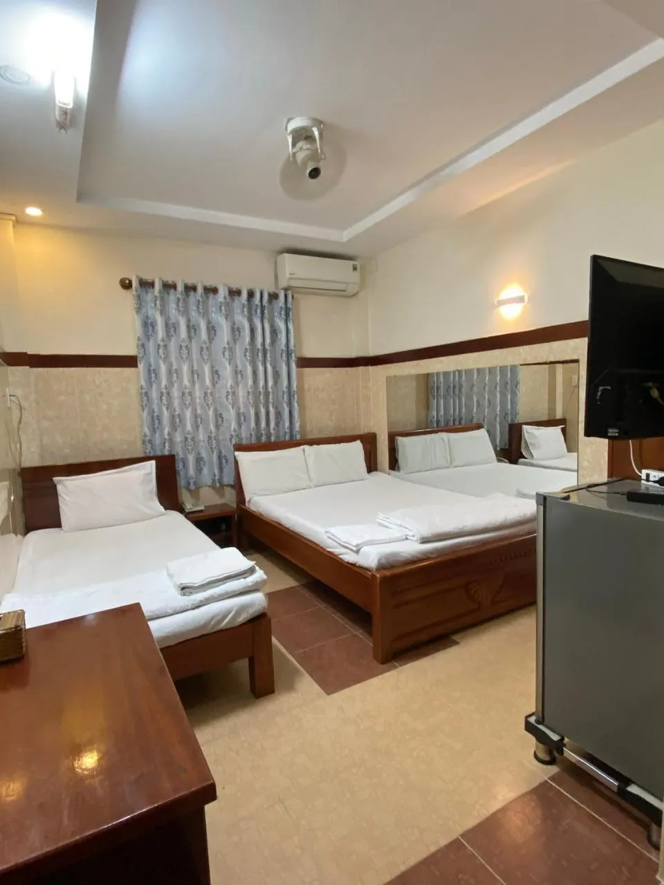 Bed in Thai Dat Hotel