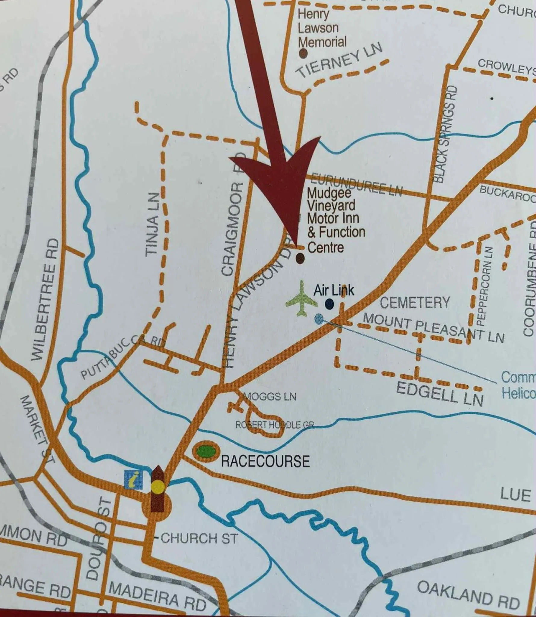 Landmark view in Mudgee Vineyard Motor Inn