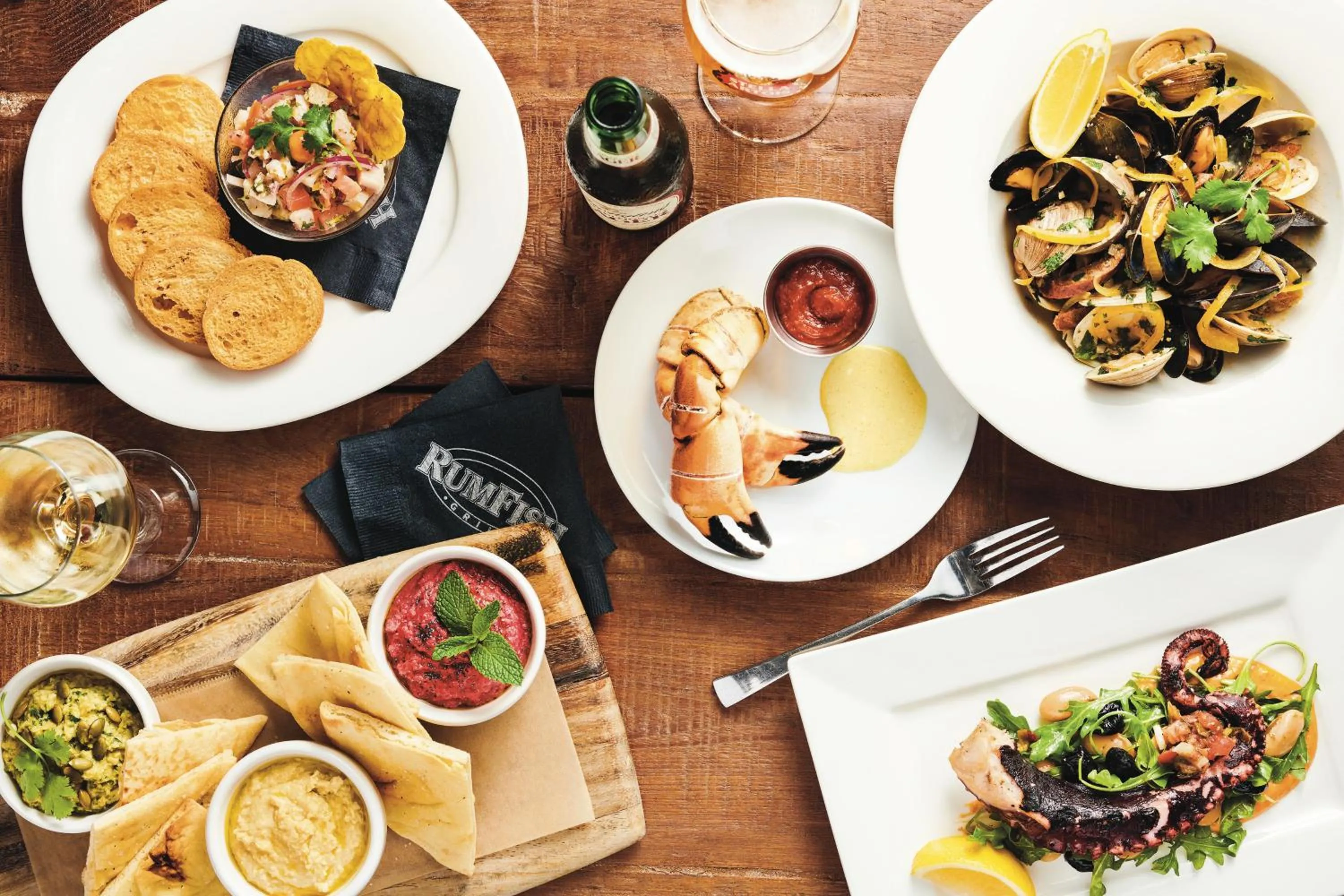 Food in RumFish Beach at TradeWinds