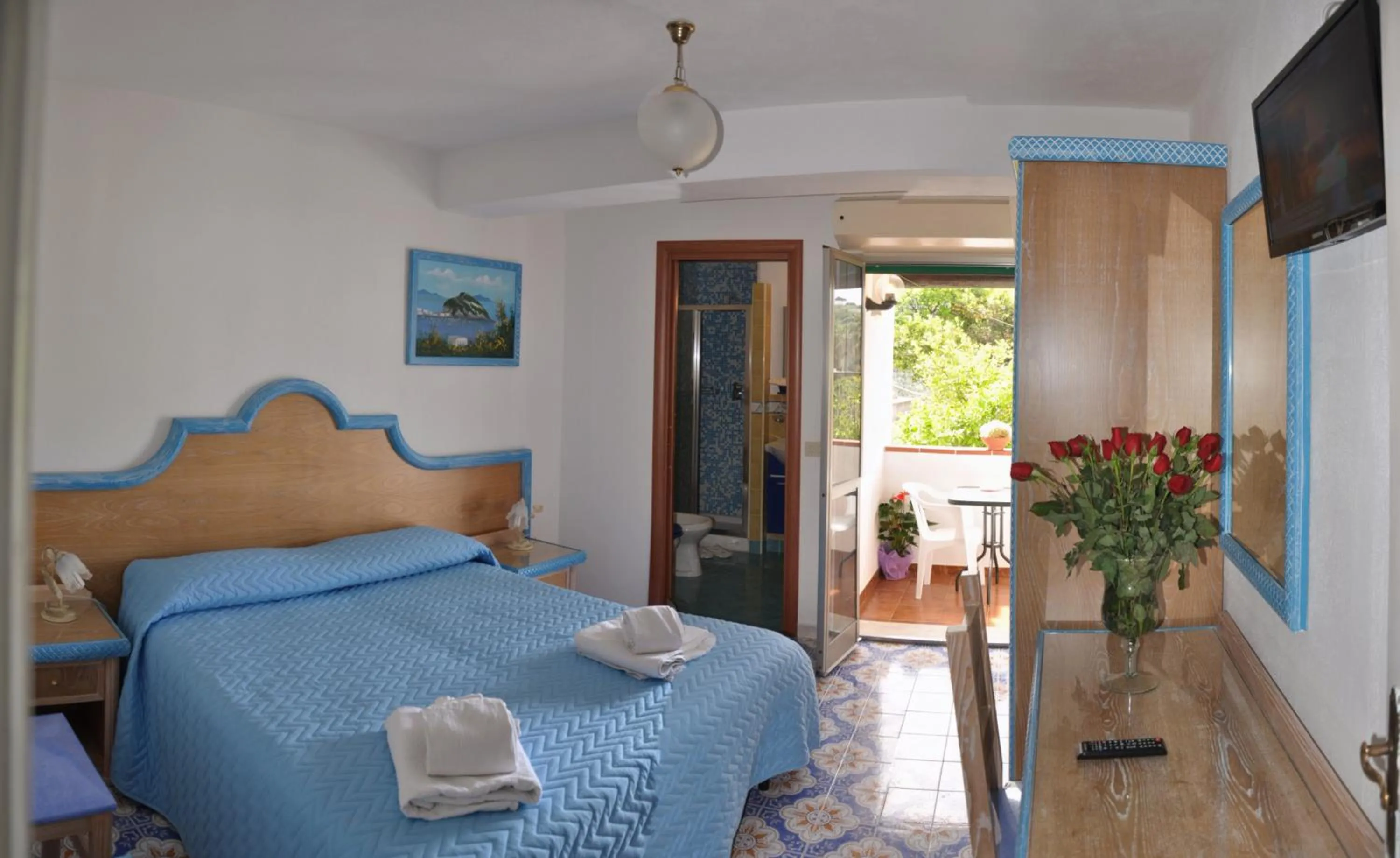 Bed in Hotel Villa Cimmentorosso