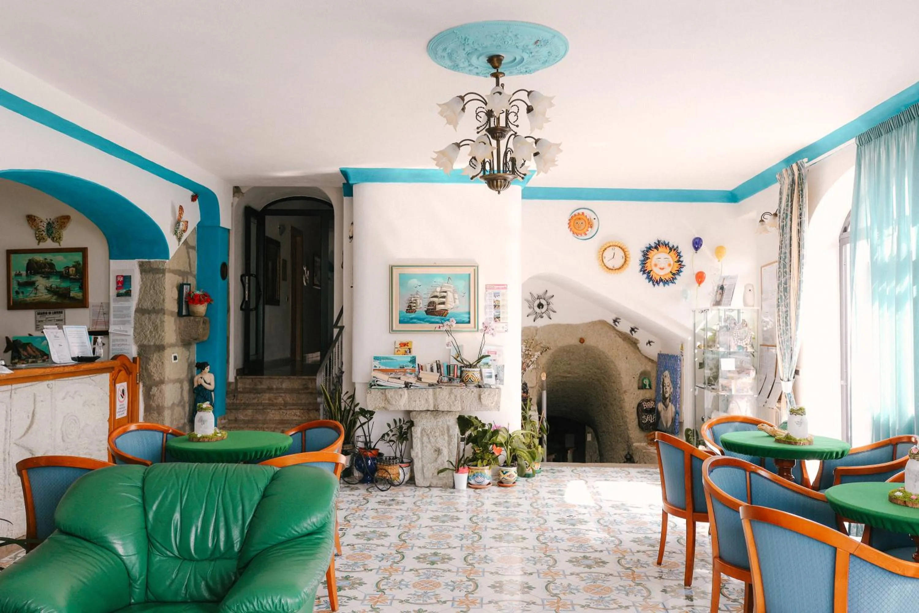 Seating area in Hotel Villa Cimmentorosso