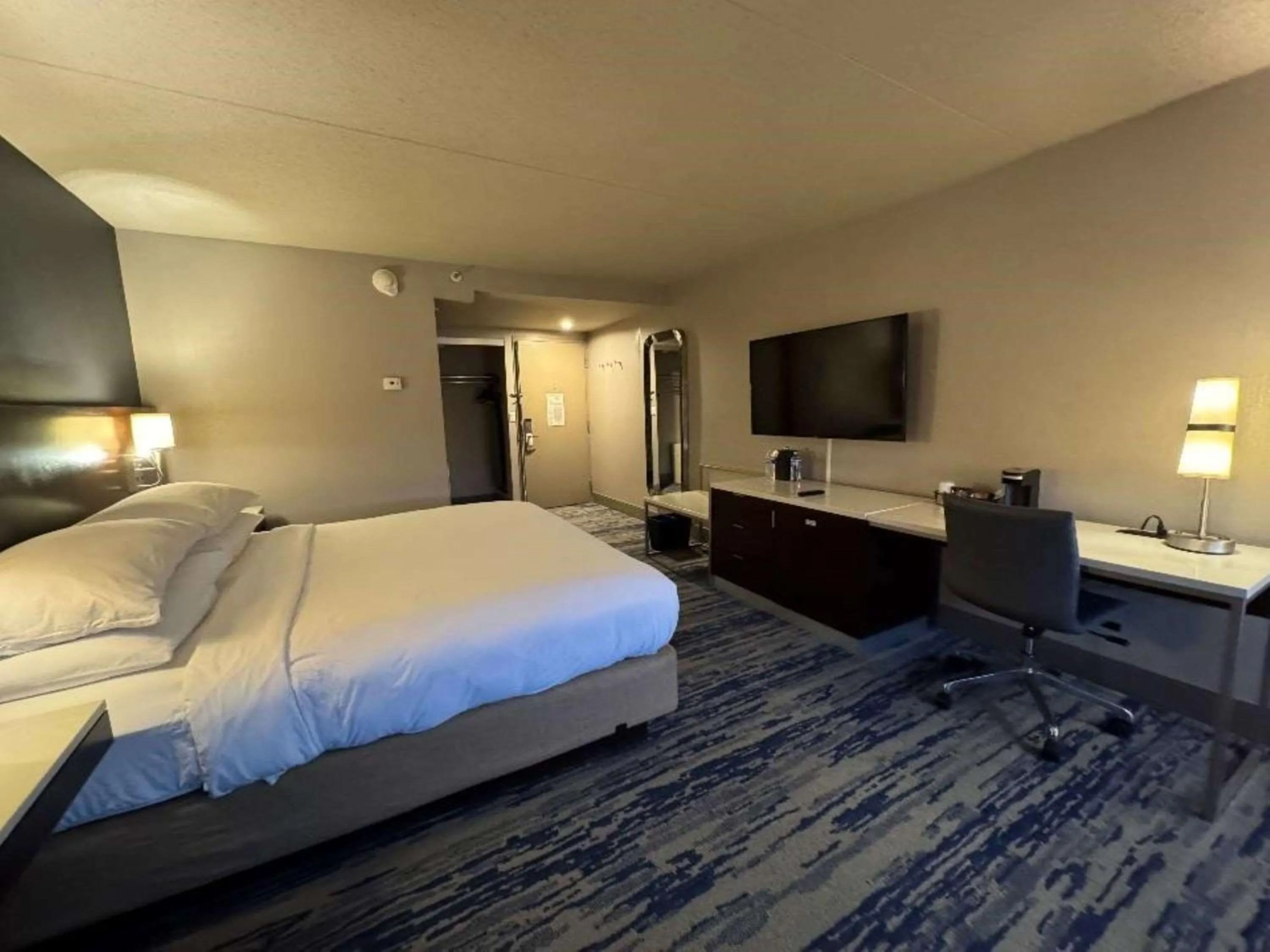 TV and multimedia, Bed in Skyline Hotel Detroit Airport, SureStay Collection by Best Western