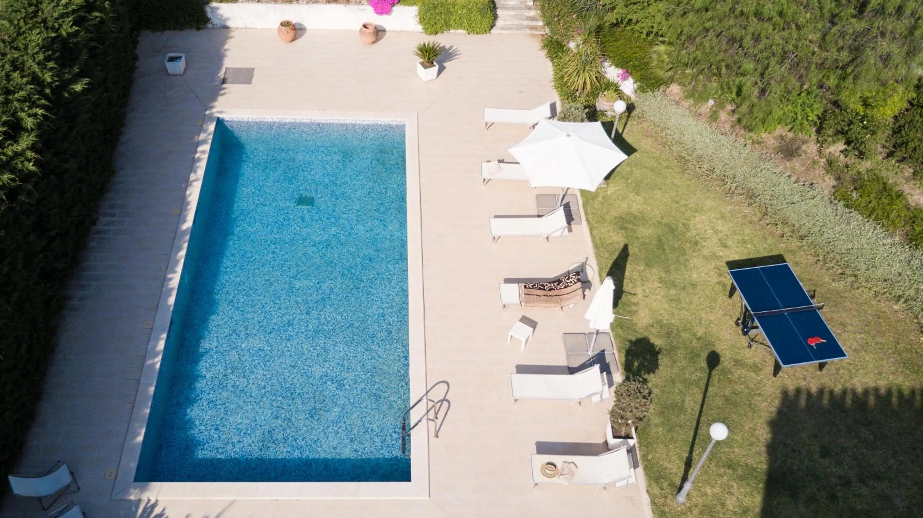 Pool view in Relais La Placa