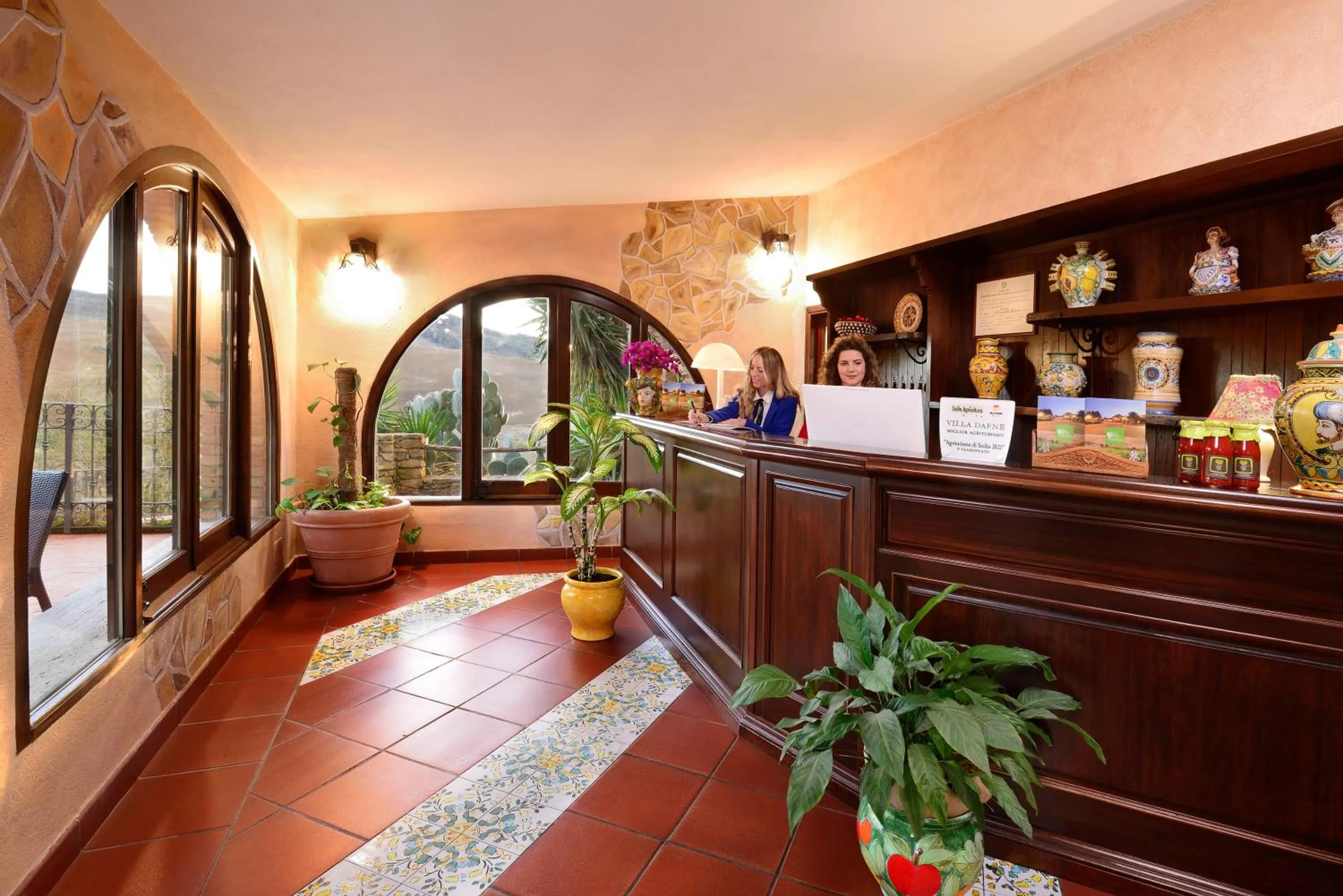 Lobby or reception in Villa Dafne