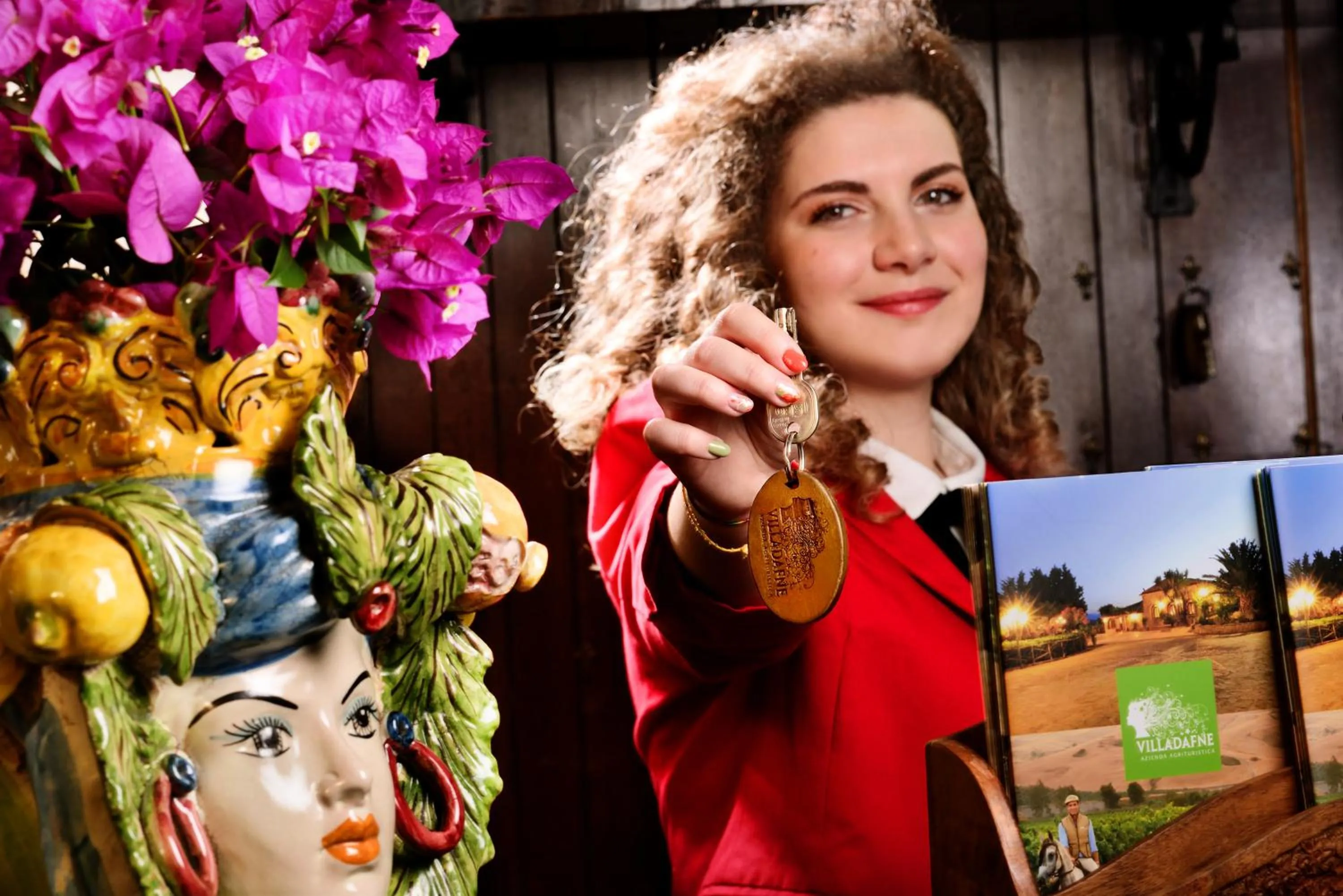 Lobby or reception in Villa Dafne